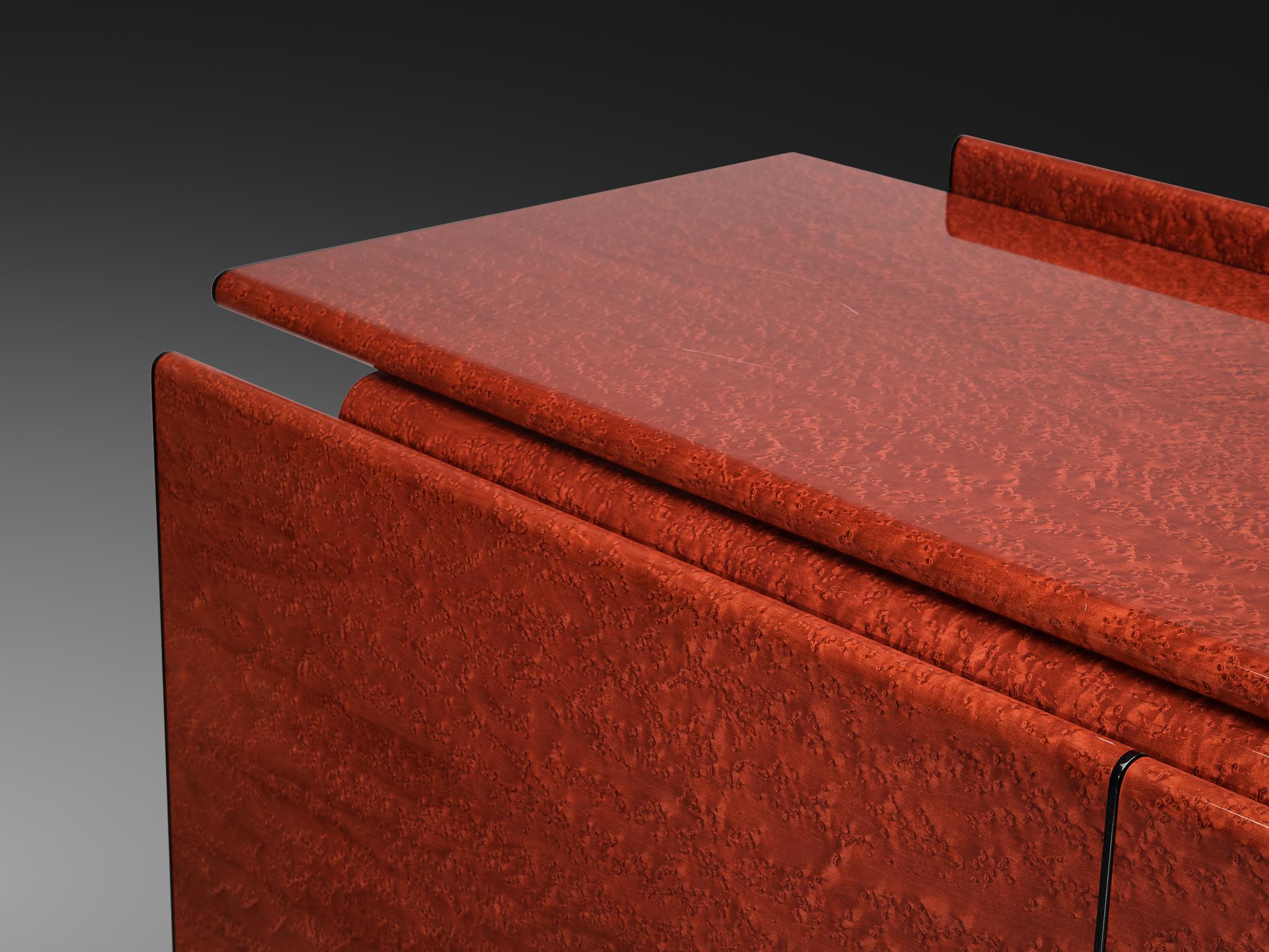 Carlo Marelli & Massimo Molteni 'Tula' Sideboard in Red Birdseye Maple case pieces and storage cabinets Morentz