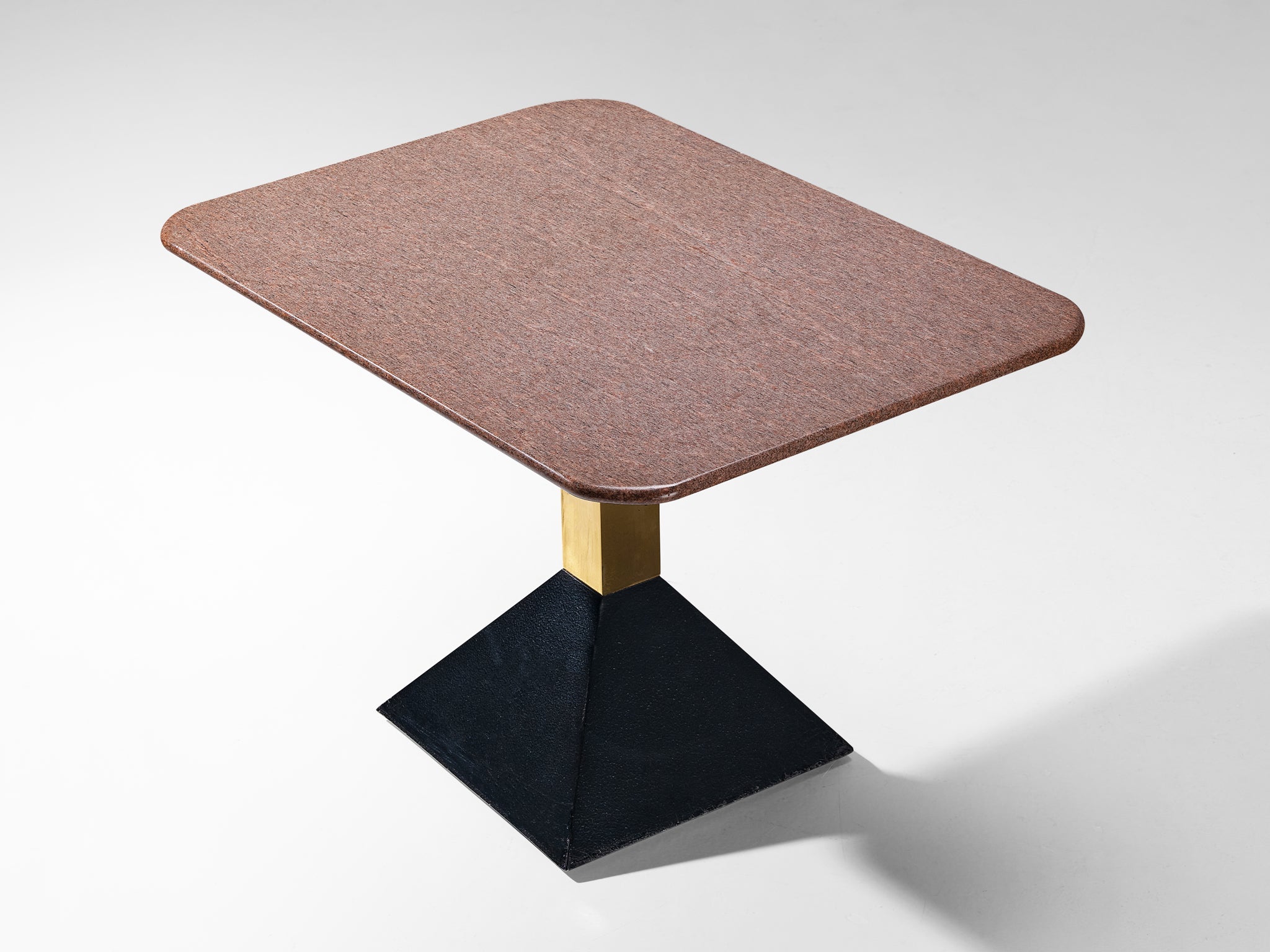 Italian Coffee Tables in Granite and Brass tables Morentz