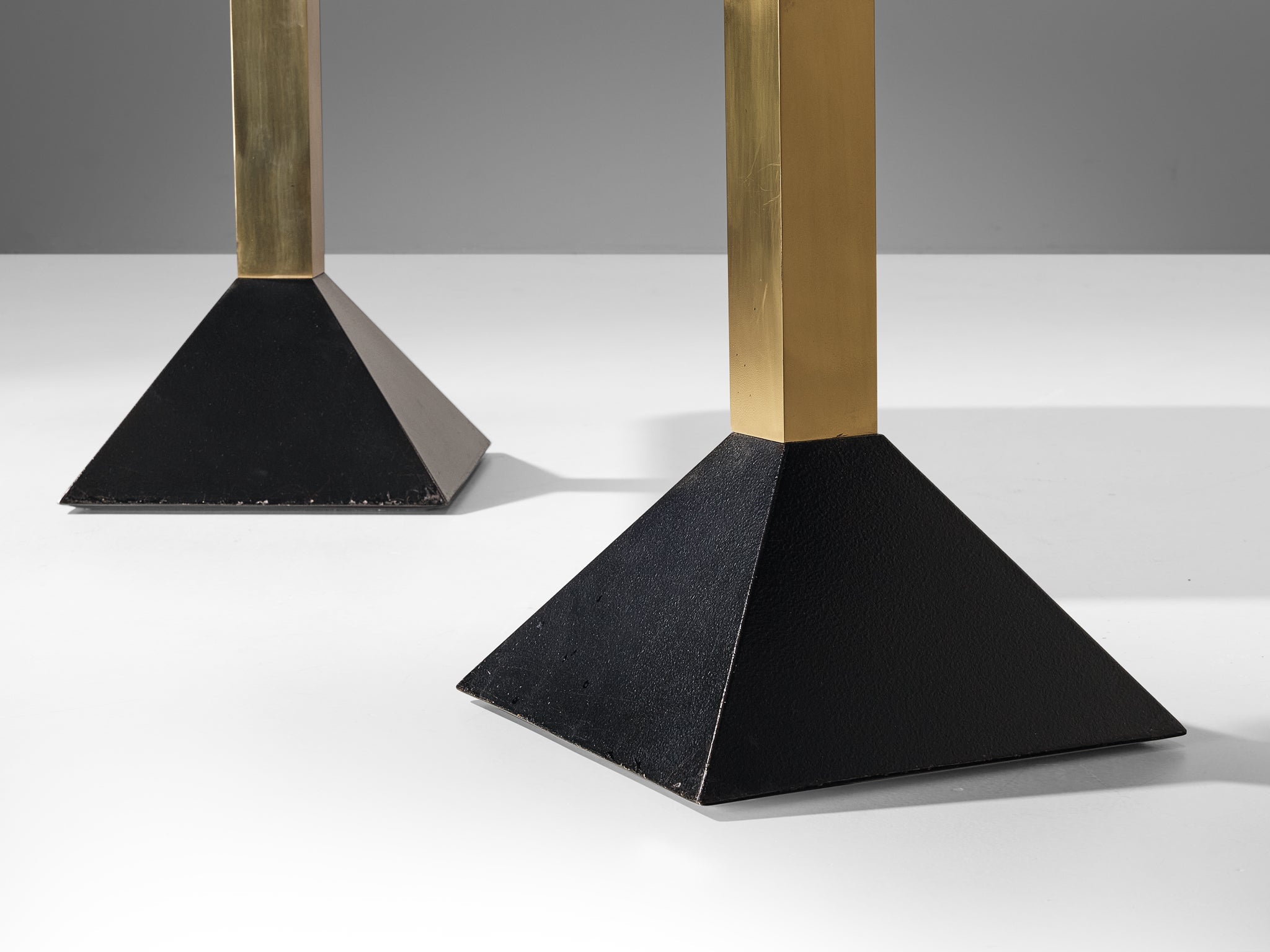 Italian Coffee Tables in Granite and Brass tables Morentz