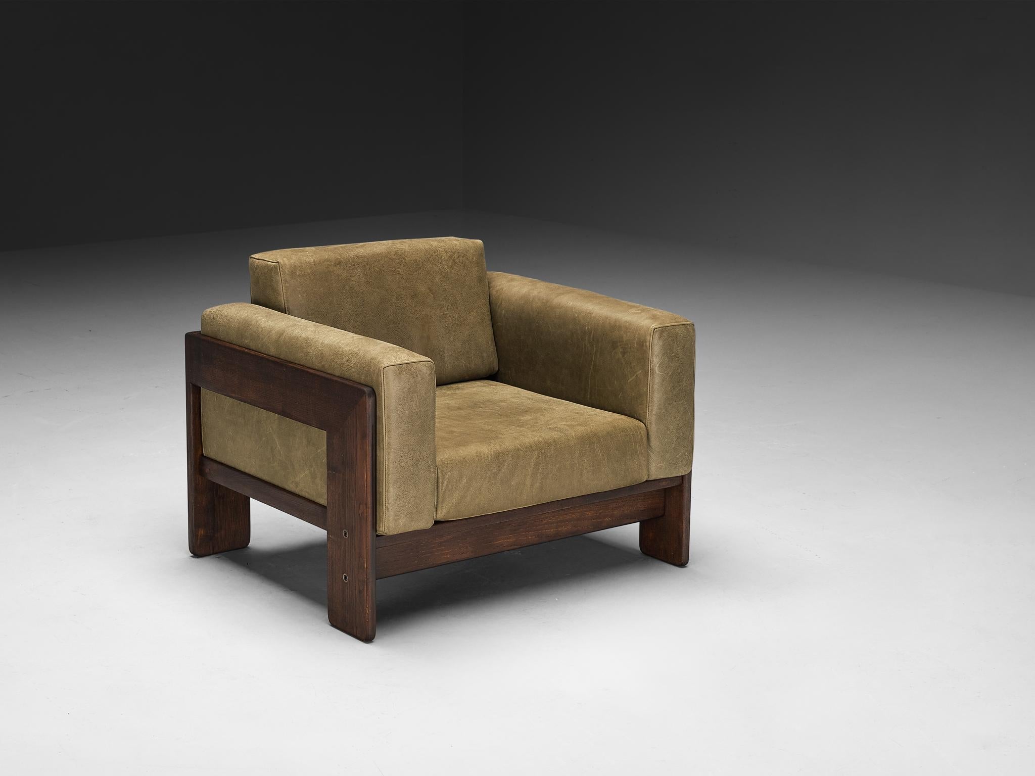 Afra & Tobia Scarpa for Cassina 'Bastiano' Lounge Chair in Leather seating Morentz