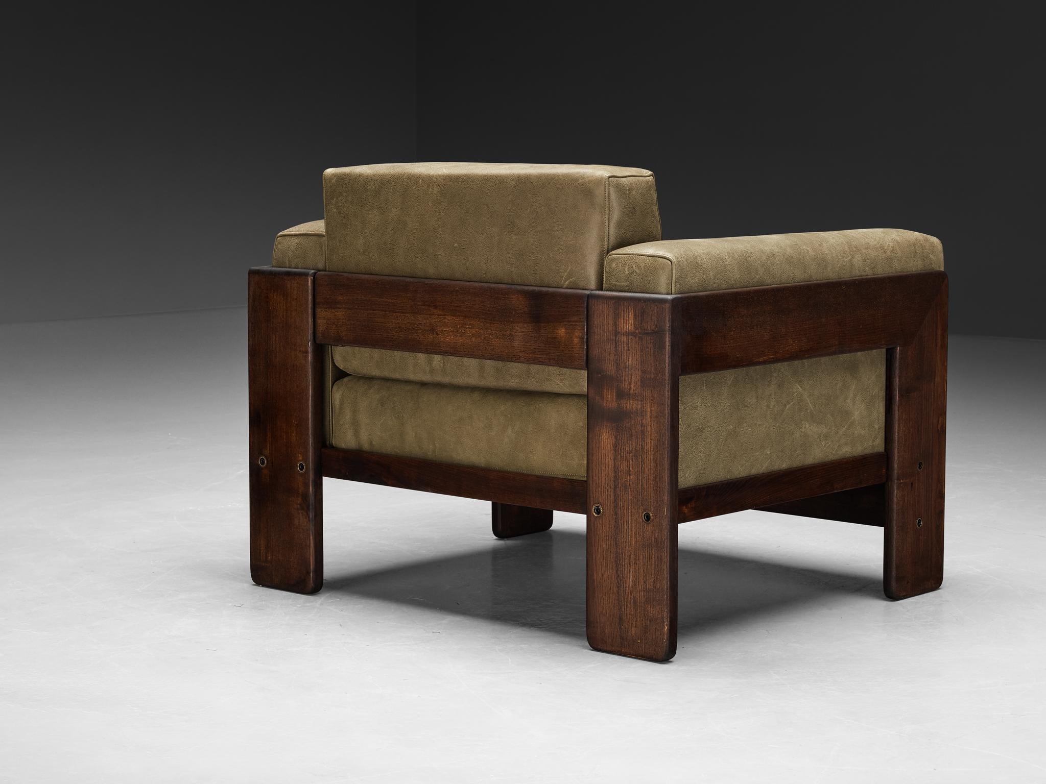 Afra & Tobia Scarpa for Cassina 'Bastiano' Lounge Chair in Leather seating Morentz