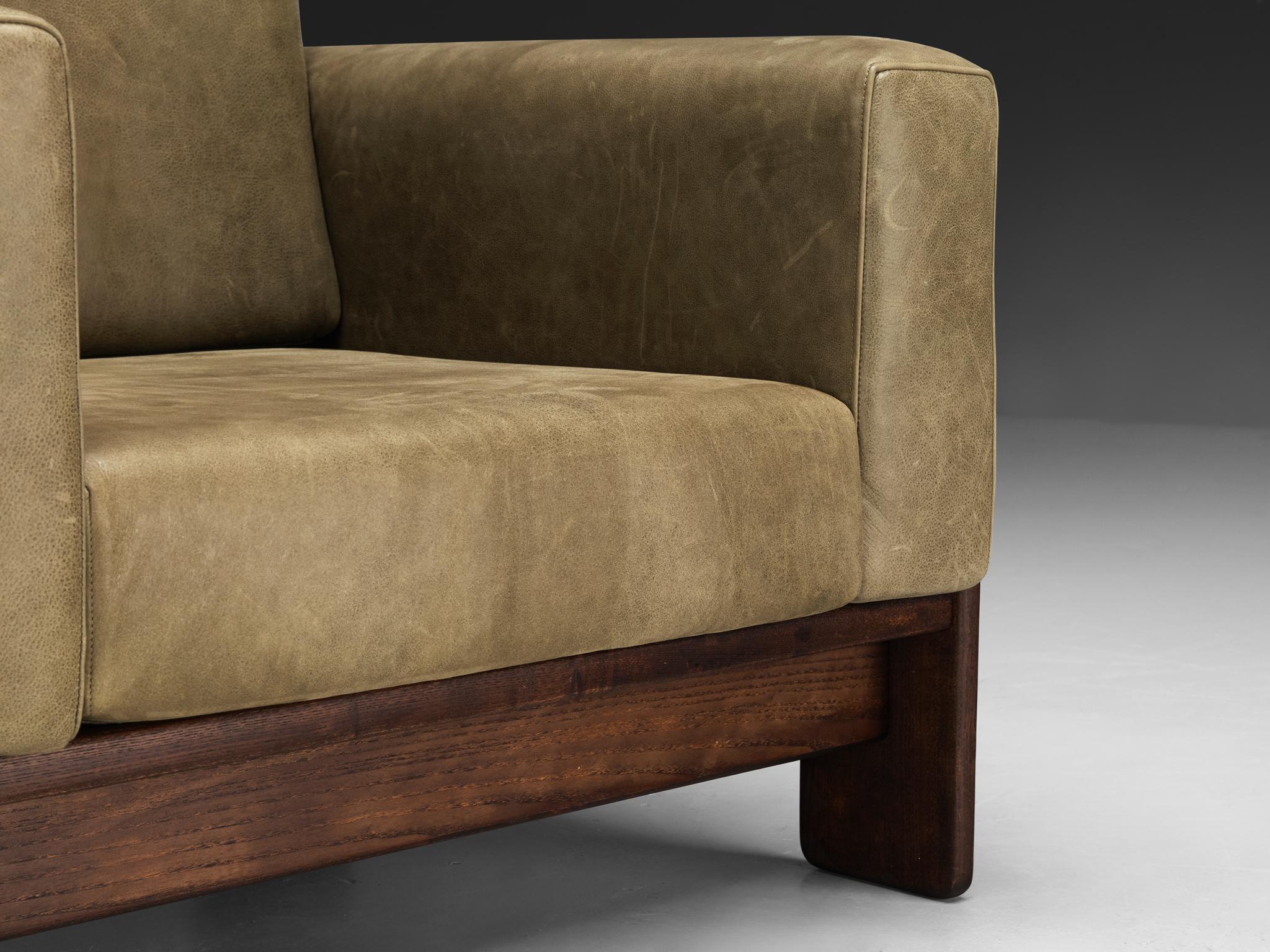 Afra & Tobia Scarpa for Cassina 'Bastiano' Lounge Chair in Leather seating Morentz