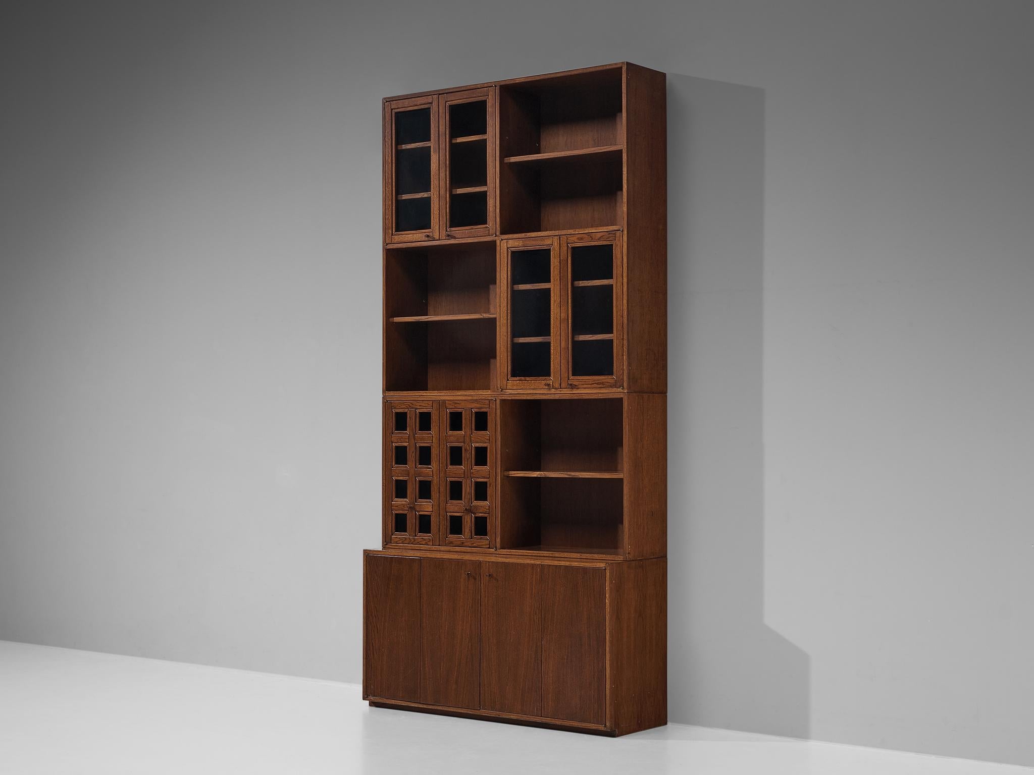 Giuseppe Rivadossi Bookcase in Oak case pieces and storage cabinets Morentz