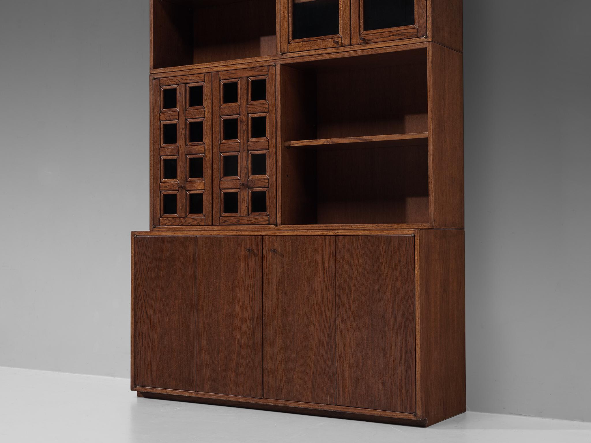 Giuseppe Rivadossi Bookcase in Oak case pieces and storage cabinets Morentz