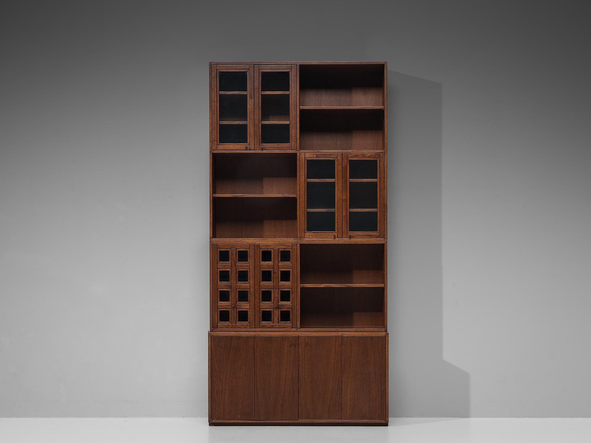 Giuseppe Rivadossi Bookcase in Oak case pieces and storage cabinets Morentz
