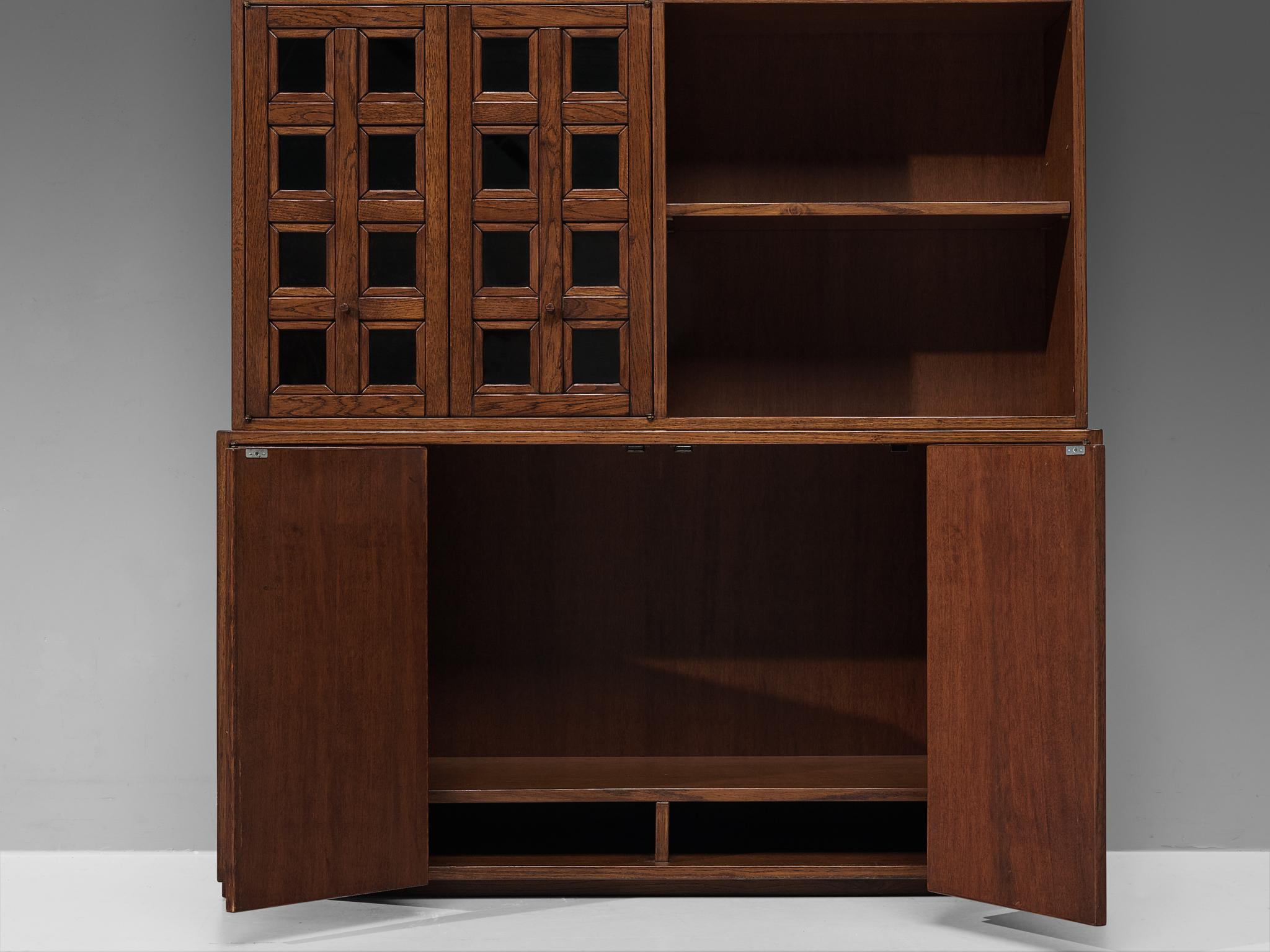 Giuseppe Rivadossi Bookcase in Oak case pieces and storage cabinets Morentz