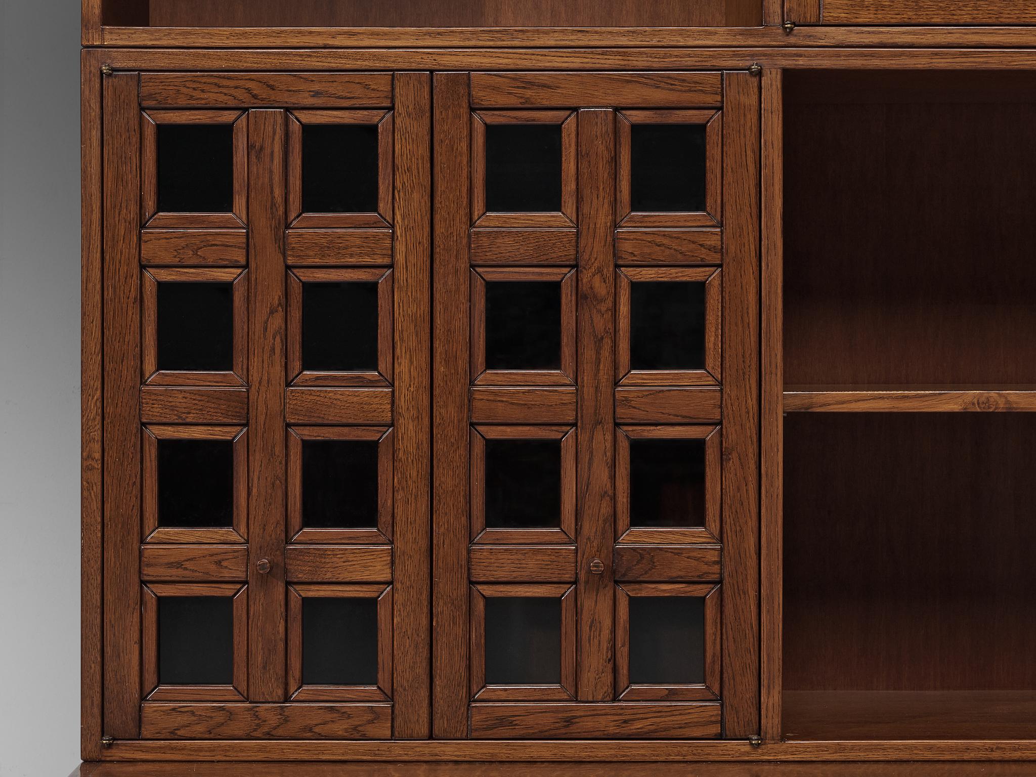Giuseppe Rivadossi Bookcase in Oak case pieces and storage cabinets Morentz