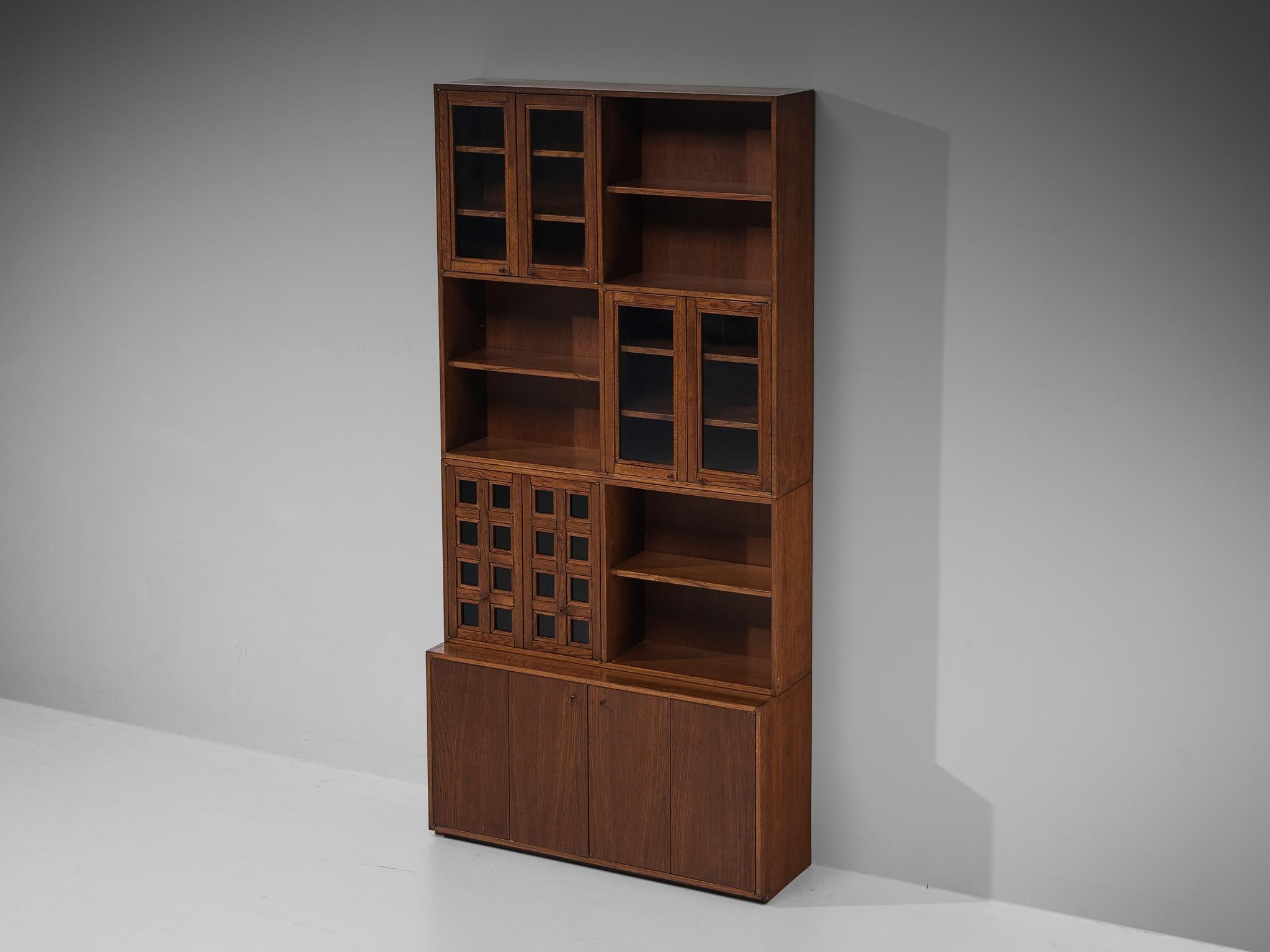 Giuseppe Rivadossi Bookcase in Oak case pieces and storage cabinets Morentz