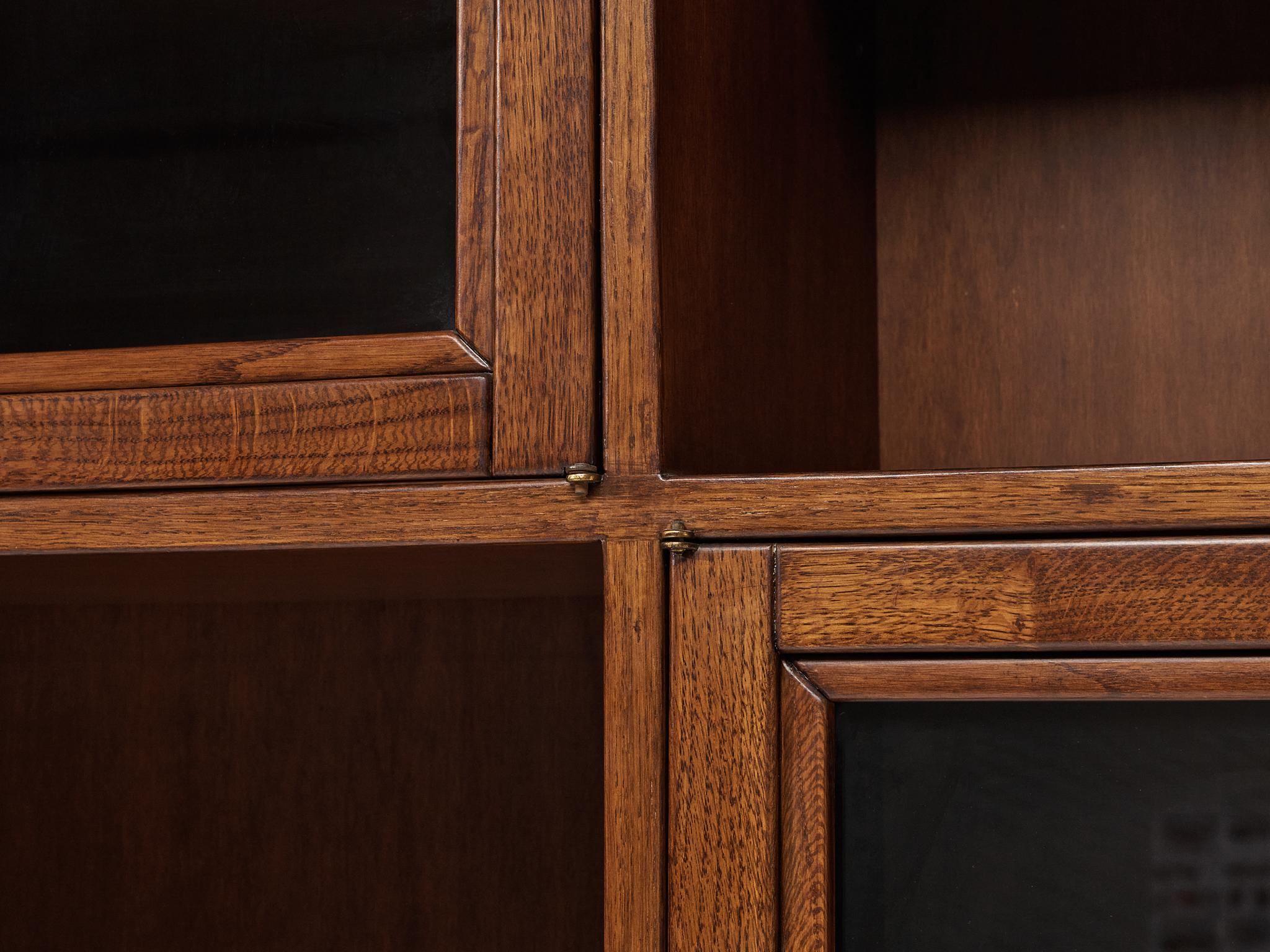 Giuseppe Rivadossi Bookcase in Oak case pieces and storage cabinets Morentz