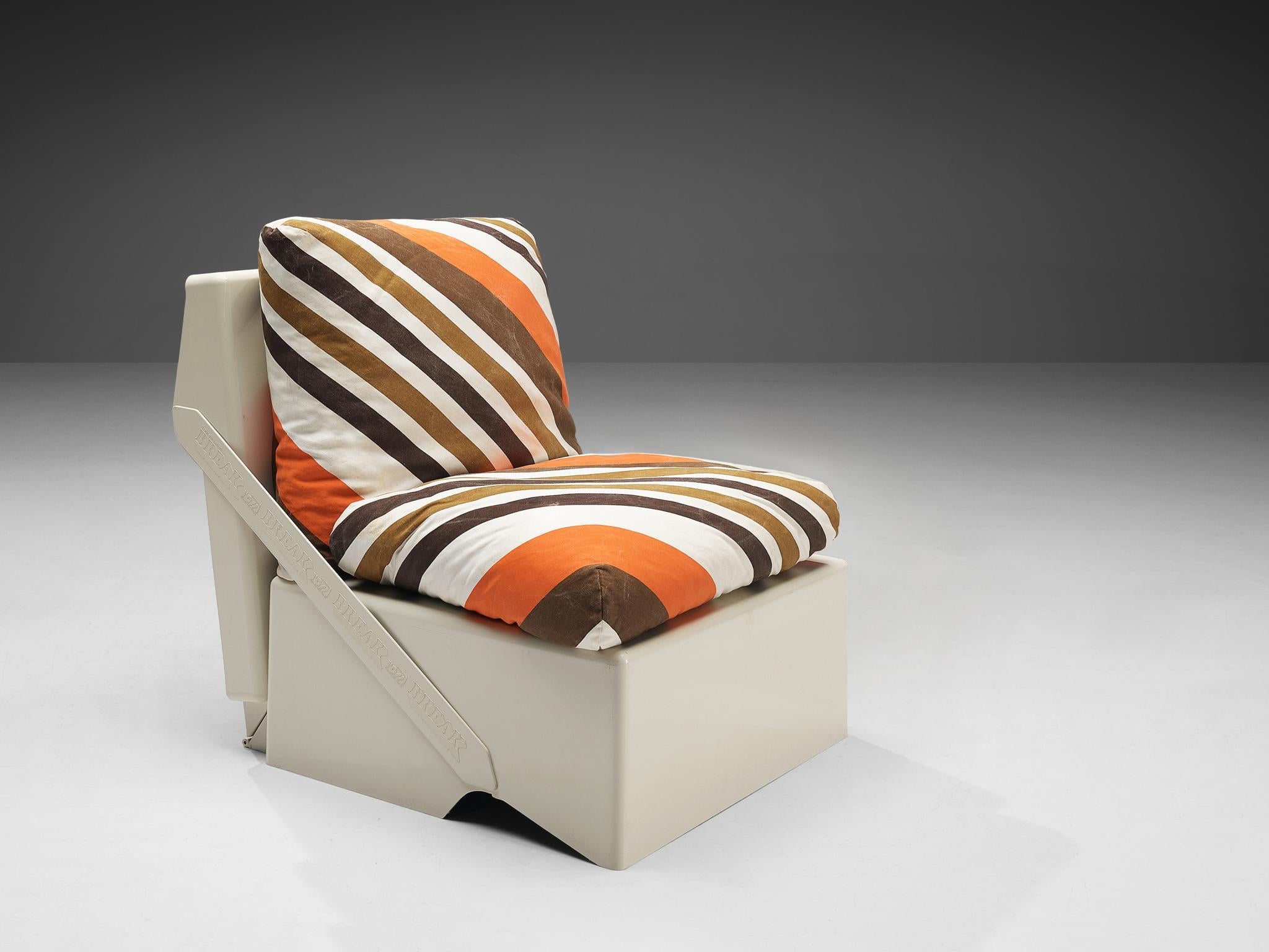 Aldo Barberi for Rossi di Albizzate ‘Break’ Portable Folding Lounge Chair seating Morentz