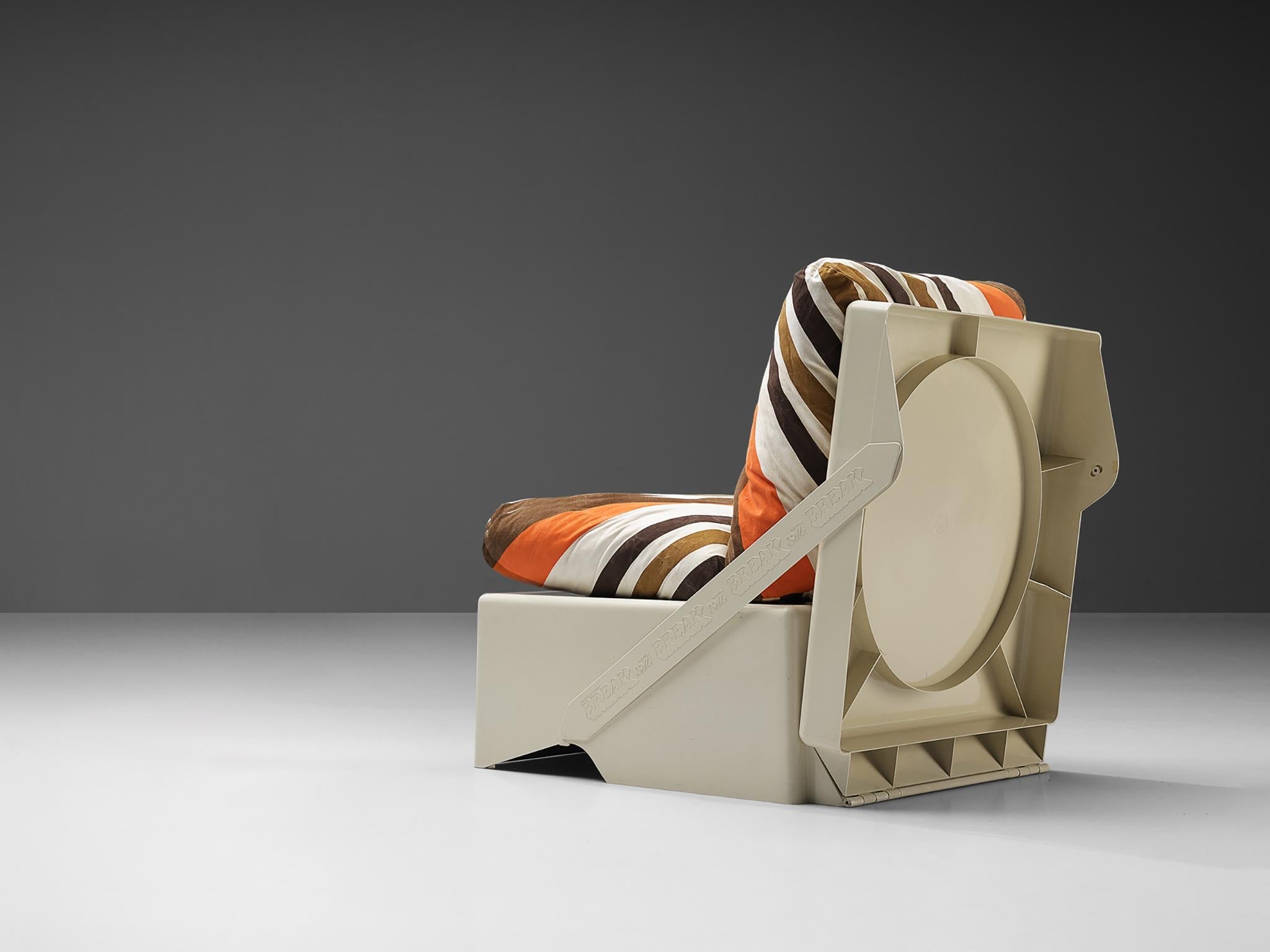 Aldo Barberi for Rossi di Albizzate ‘Break’ Portable Folding Lounge Chair seating Morentz