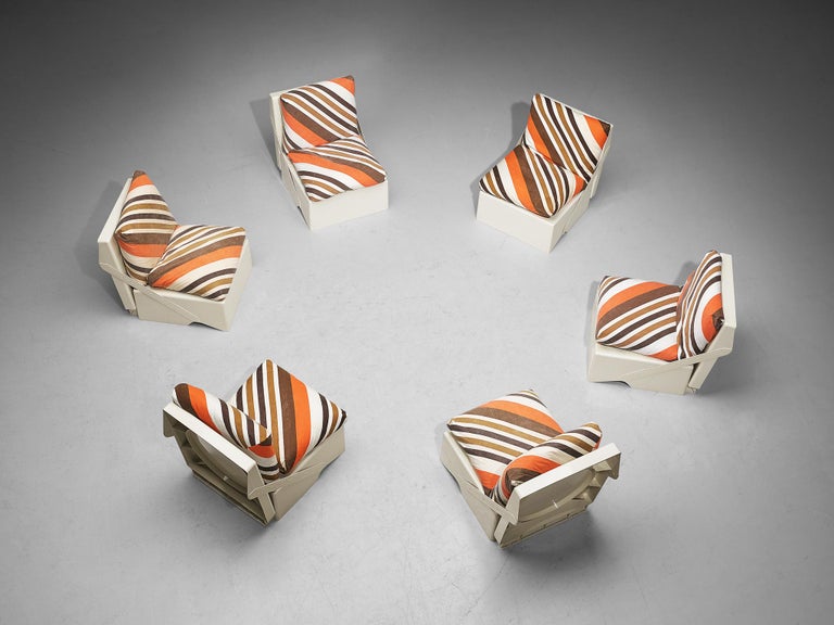 Aldo Barberi for Rossi di Albizzate ‘Break’ Portable Folding Lounge Chairs