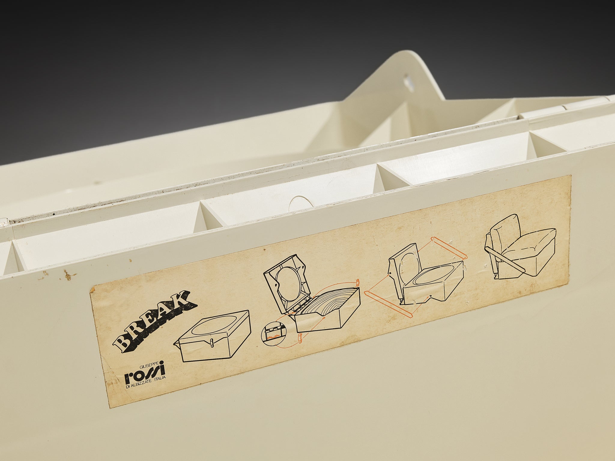 Aldo Barberi For Rossi di Albizzate ‘Break’ Portable Folding Lounge Chairs Seating Morentz