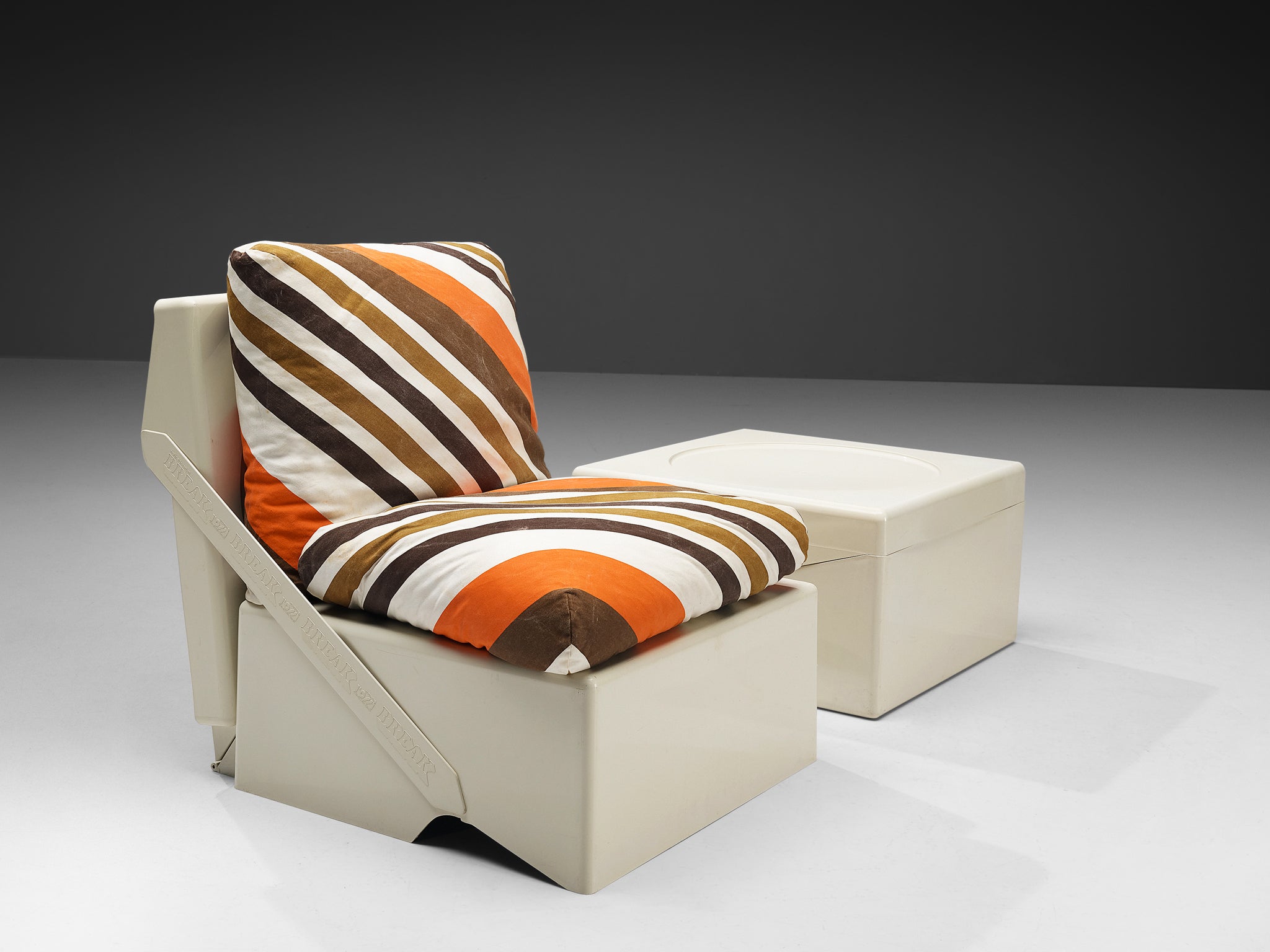 Aldo Barberi For Rossi di Albizzate ‘Break’ Portable Folding Lounge Chairs Seating Morentz