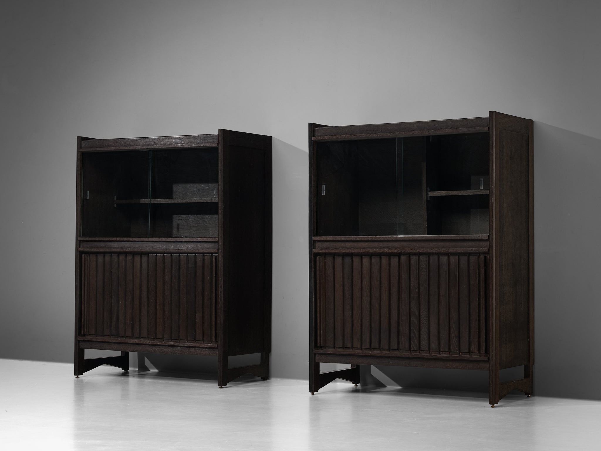 Guillerme & Chambron Cabinets in Stained Oak case pieces and storage cabinets Morentz