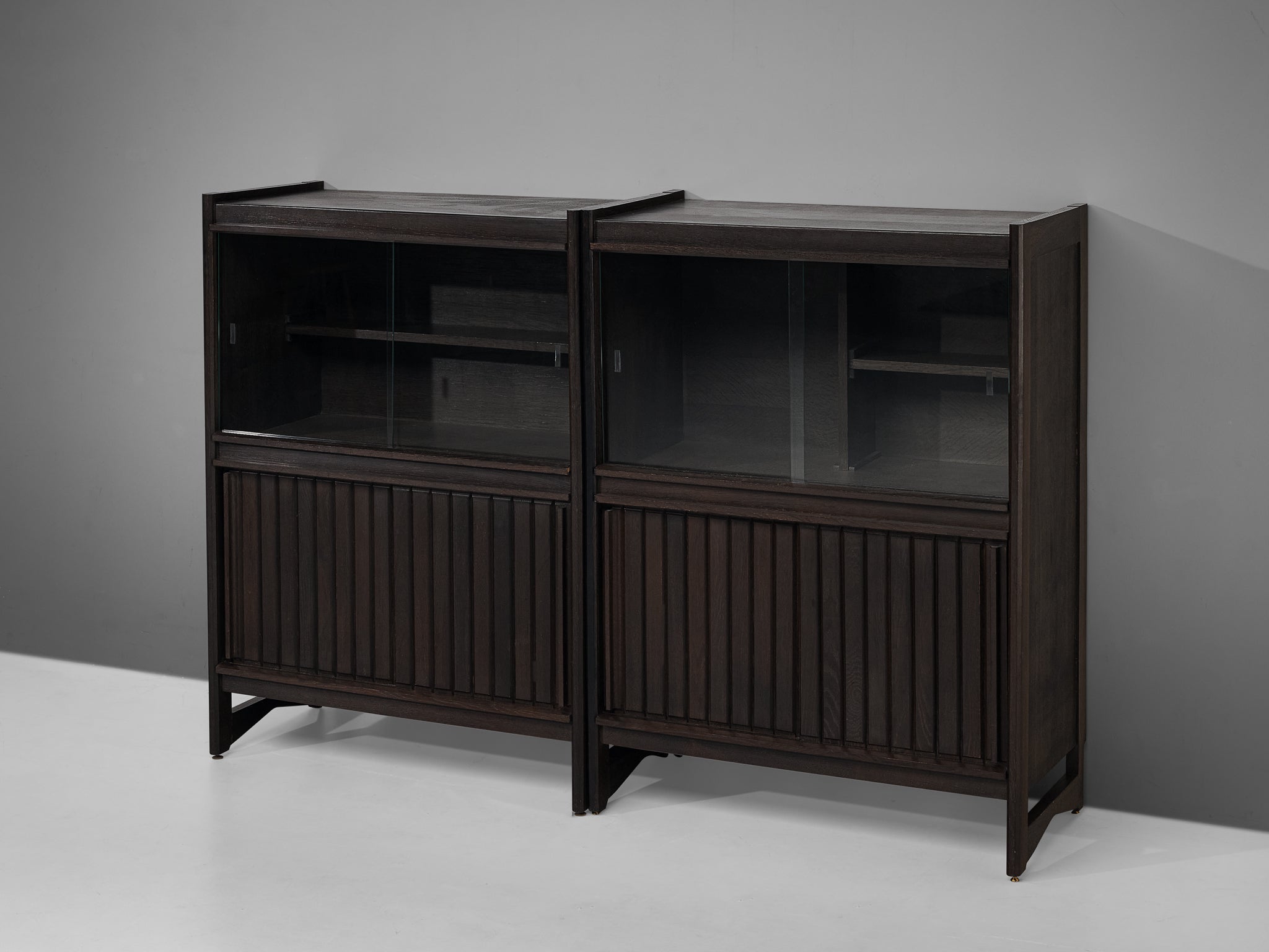 Guillerme & Chambron Cabinets in Stained Oak case pieces and storage cabinets Morentz