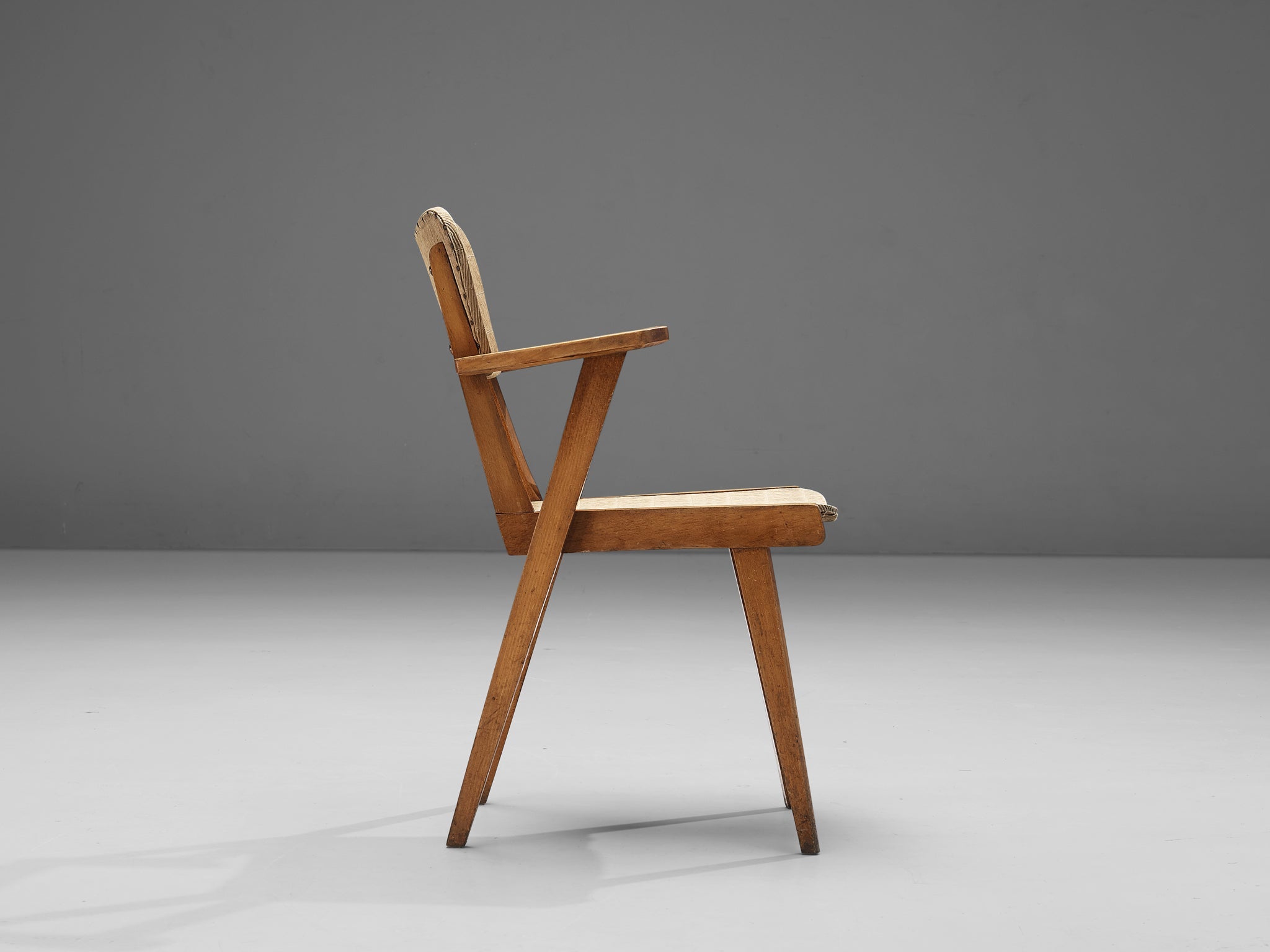 French Chair in Reed Vinyl and Wood seating Morentz