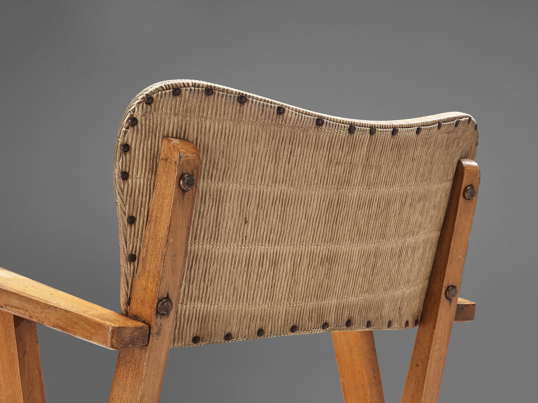 French Chair in Reed Vinyl and Wood seating Morentz