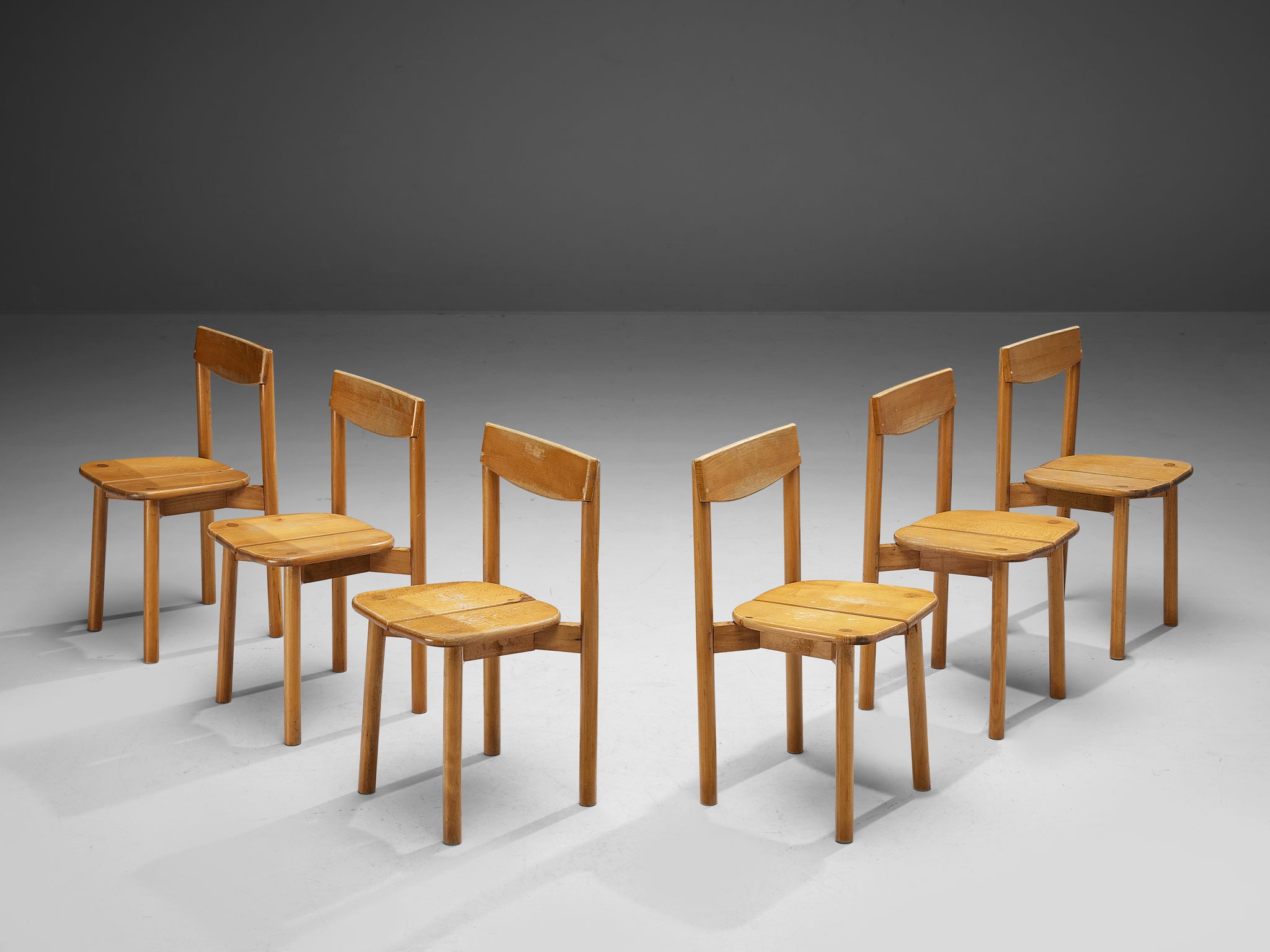 Pierre Gautier-Delaye Set of Six Dining Chairs Seating Morentz