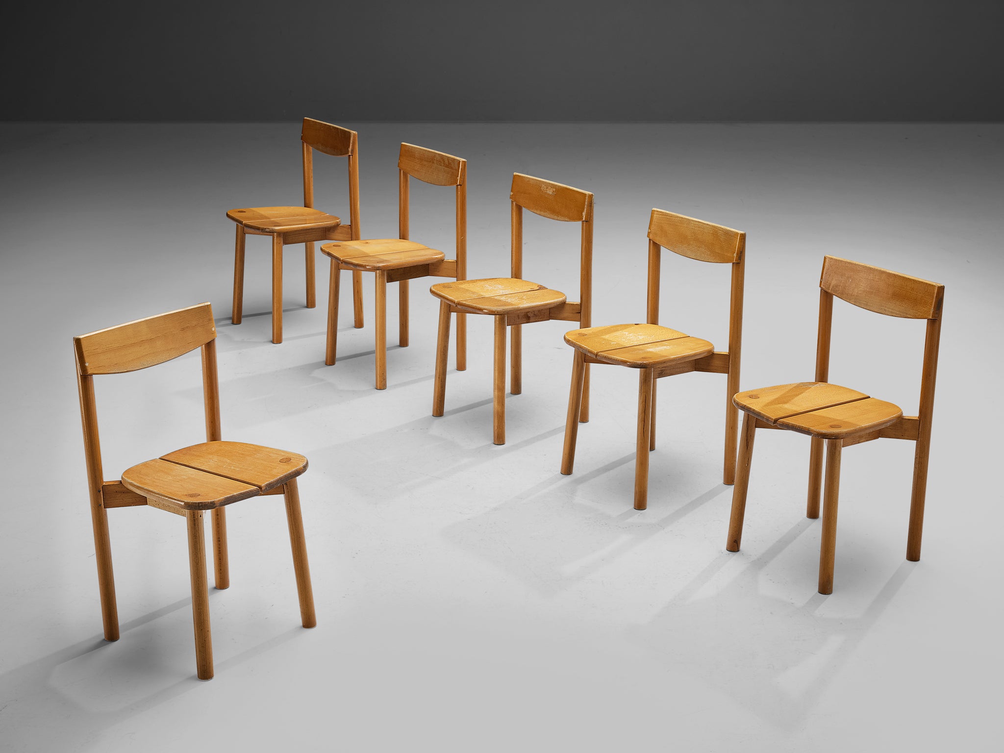 Pierre Gautier-Delaye Set of Six Dining Chairs Seating Morentz