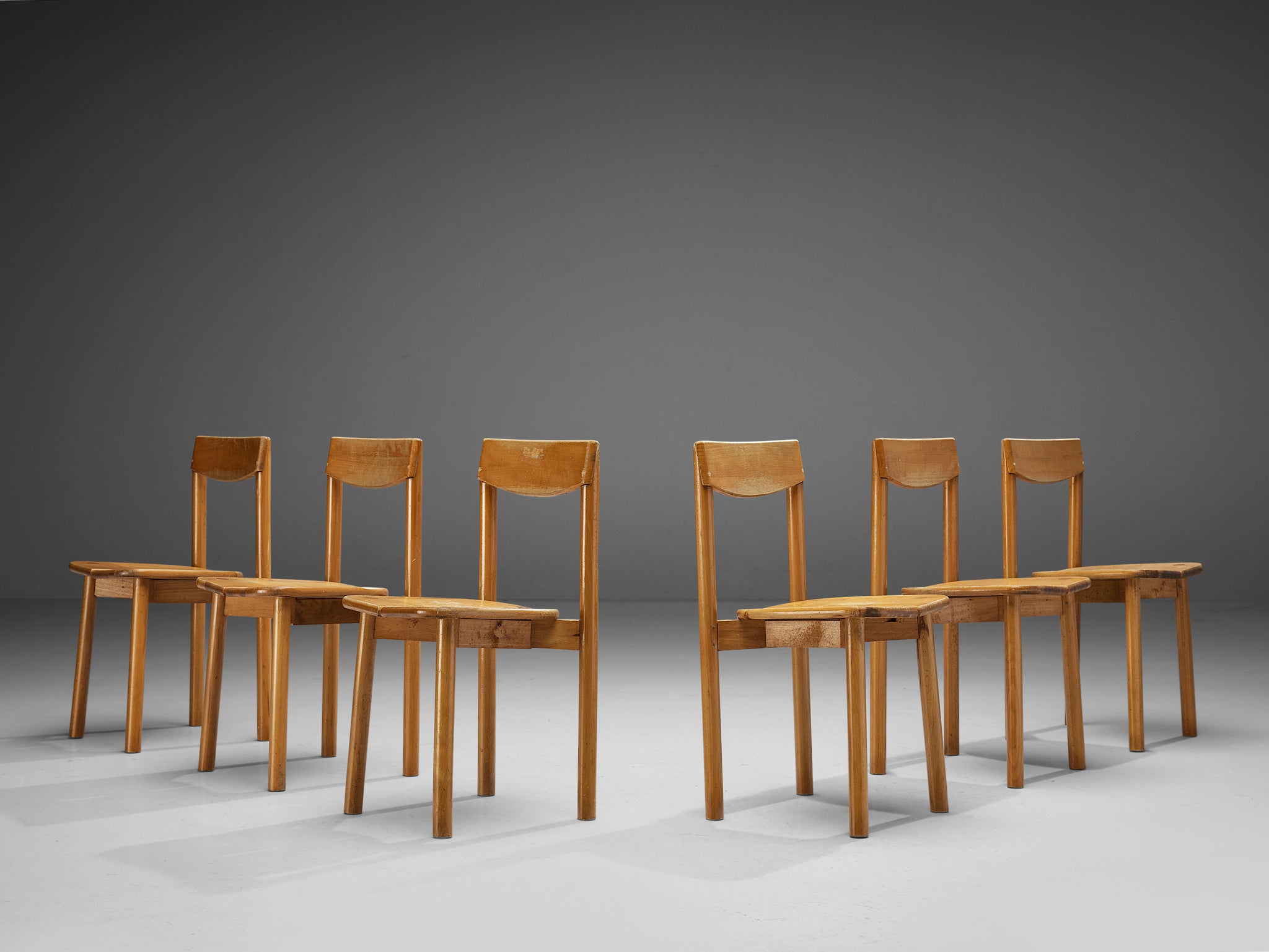 Pierre Gautier-Delaye Set of Six Dining Chairs Seating Morentz