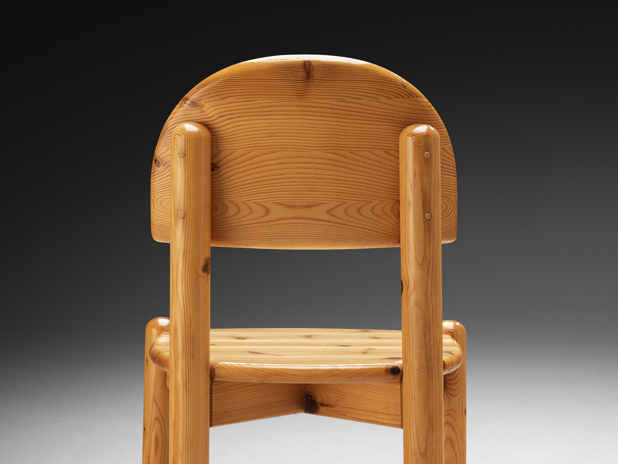 Danish Set of Six Chairs in Solid Pine Seating Morentz