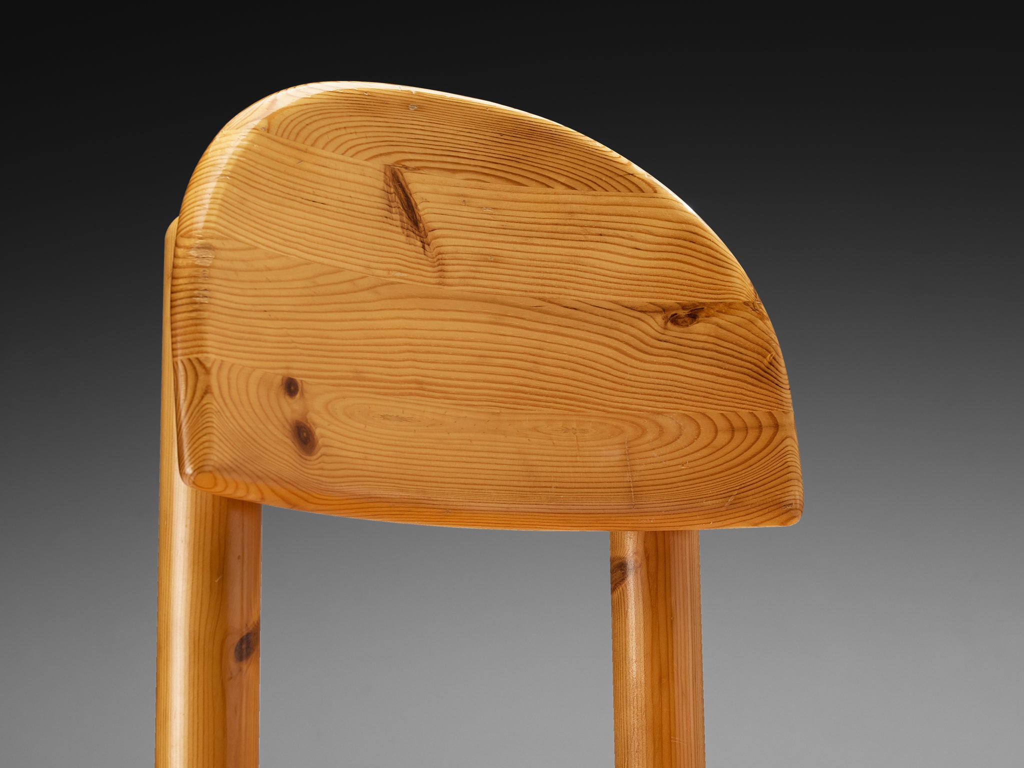 Danish Set of Six Chairs in Solid Pine Seating Morentz