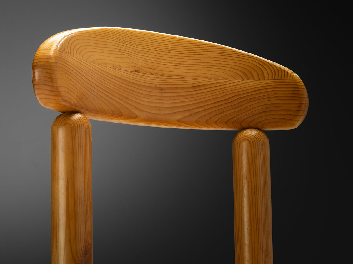 Danish Set of Four Dining Chairs in Pine