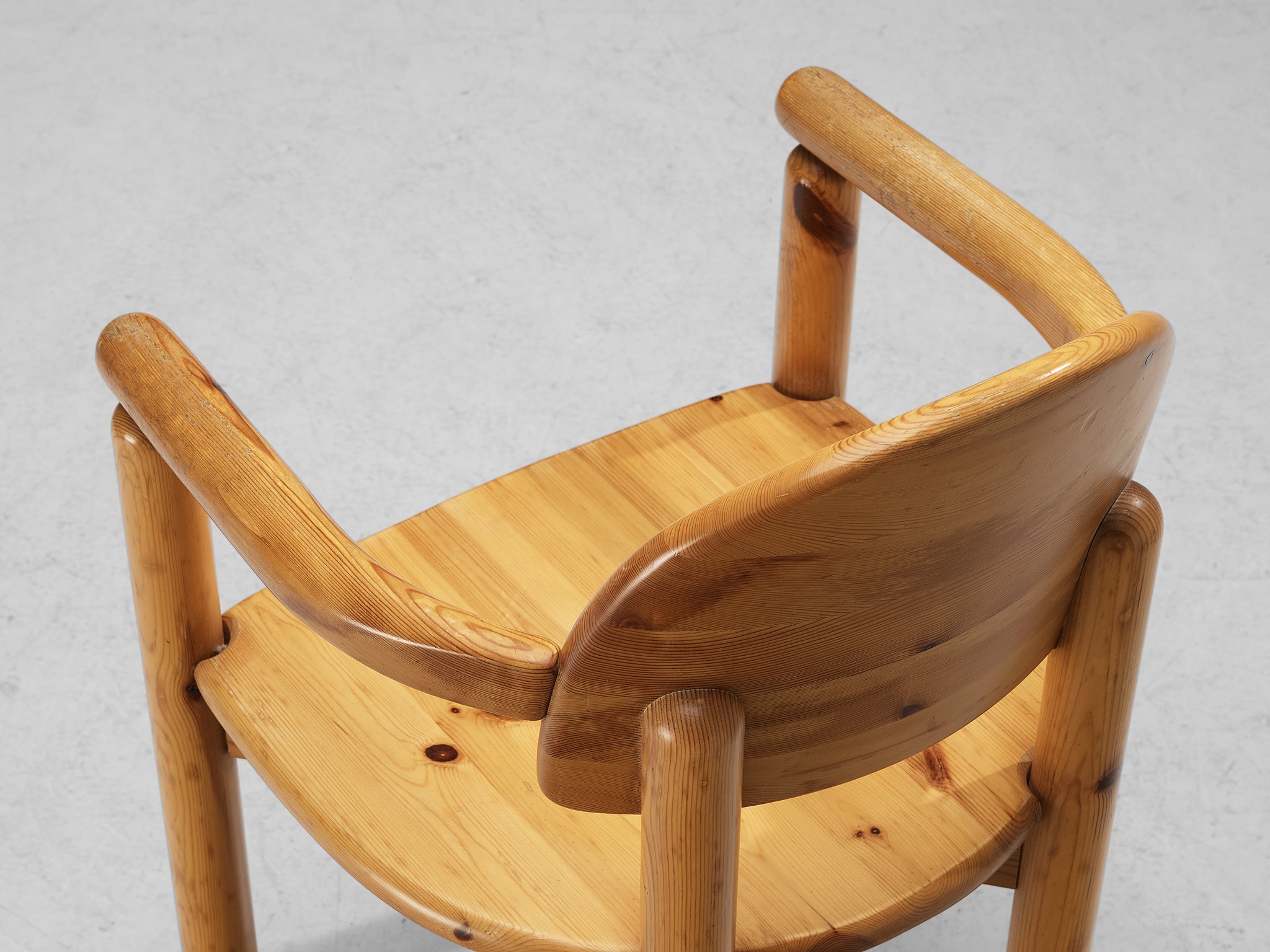 Rainer Daumiller Set of Eight Armchairs in Solid Pine seating Morentz