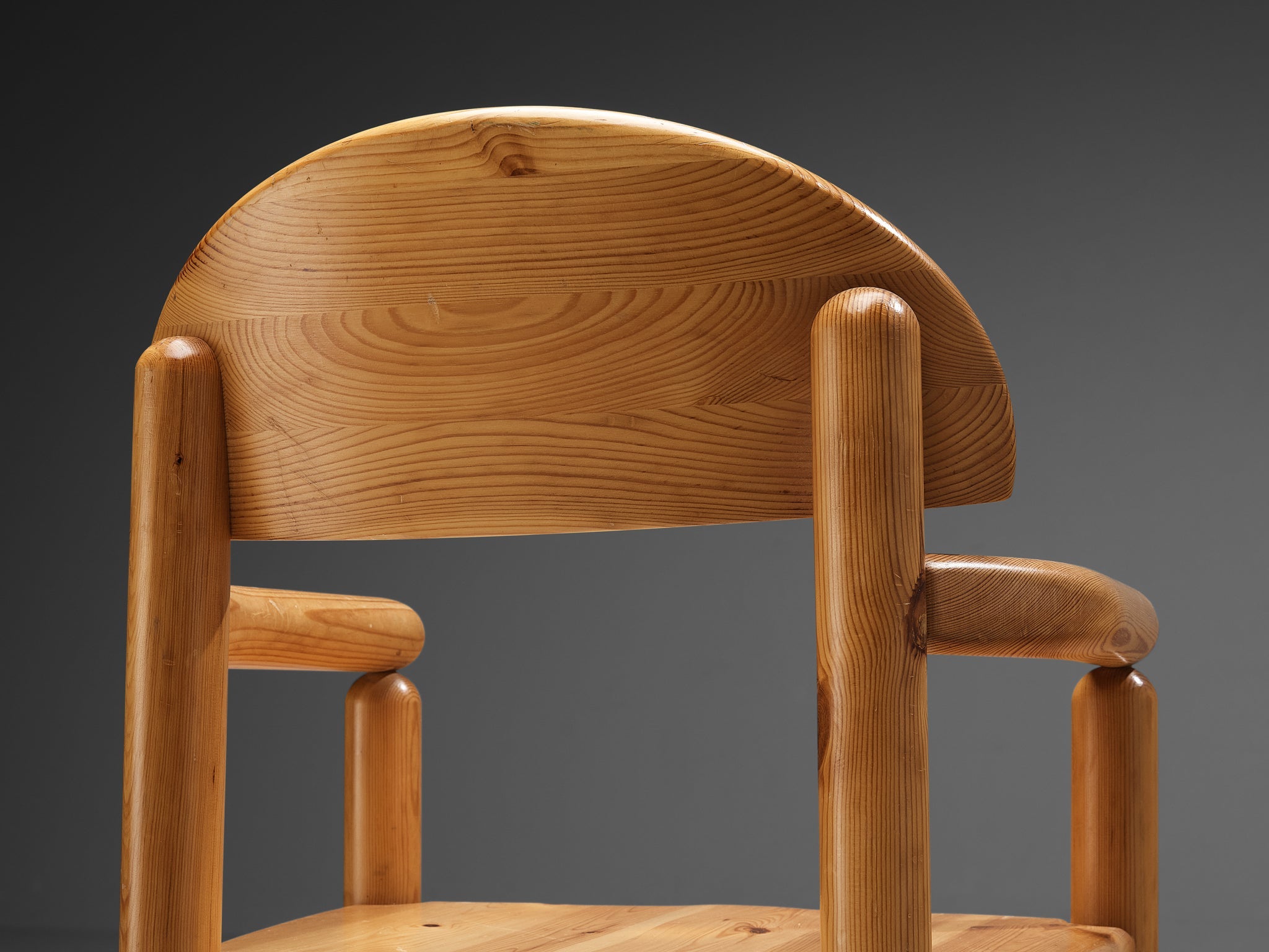 Rainer Daumiller Pair of Armchairs in Solid Pine seating Morentz