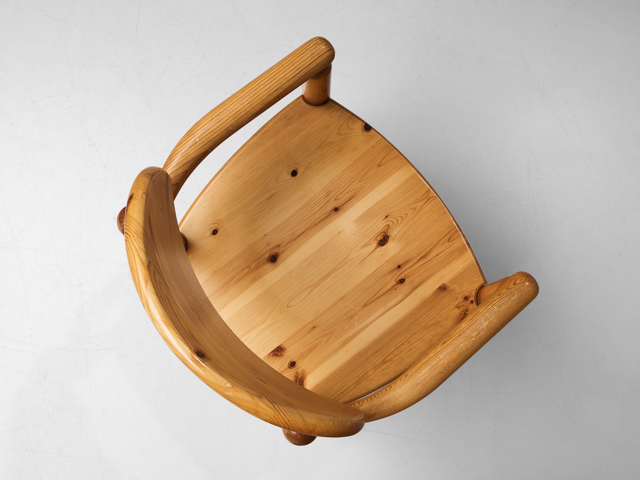 Rainer Daumiller Pair of Armchairs in Solid Pine seating Morentz