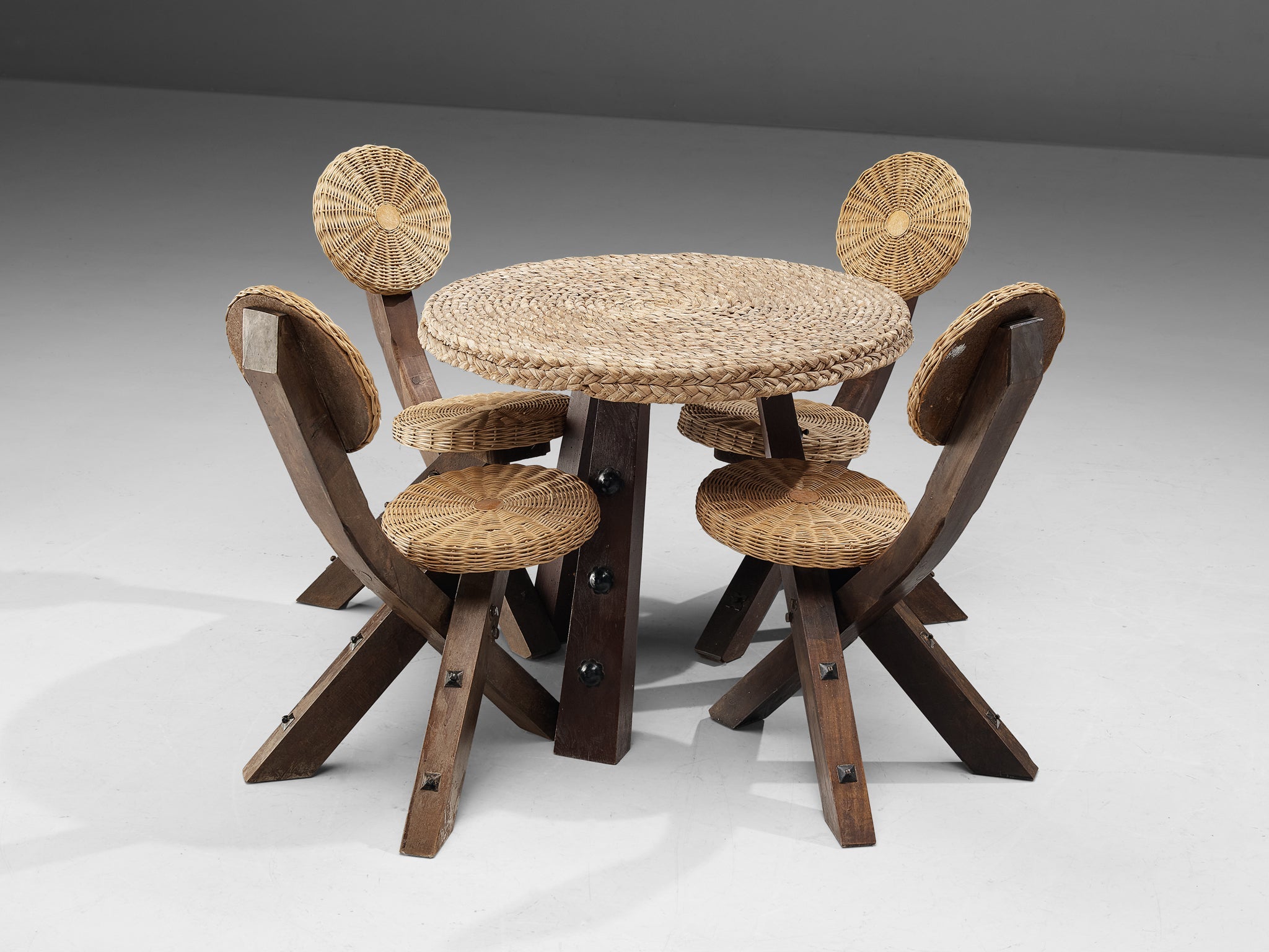 Spanish Table in Braided Straw tables Morentz