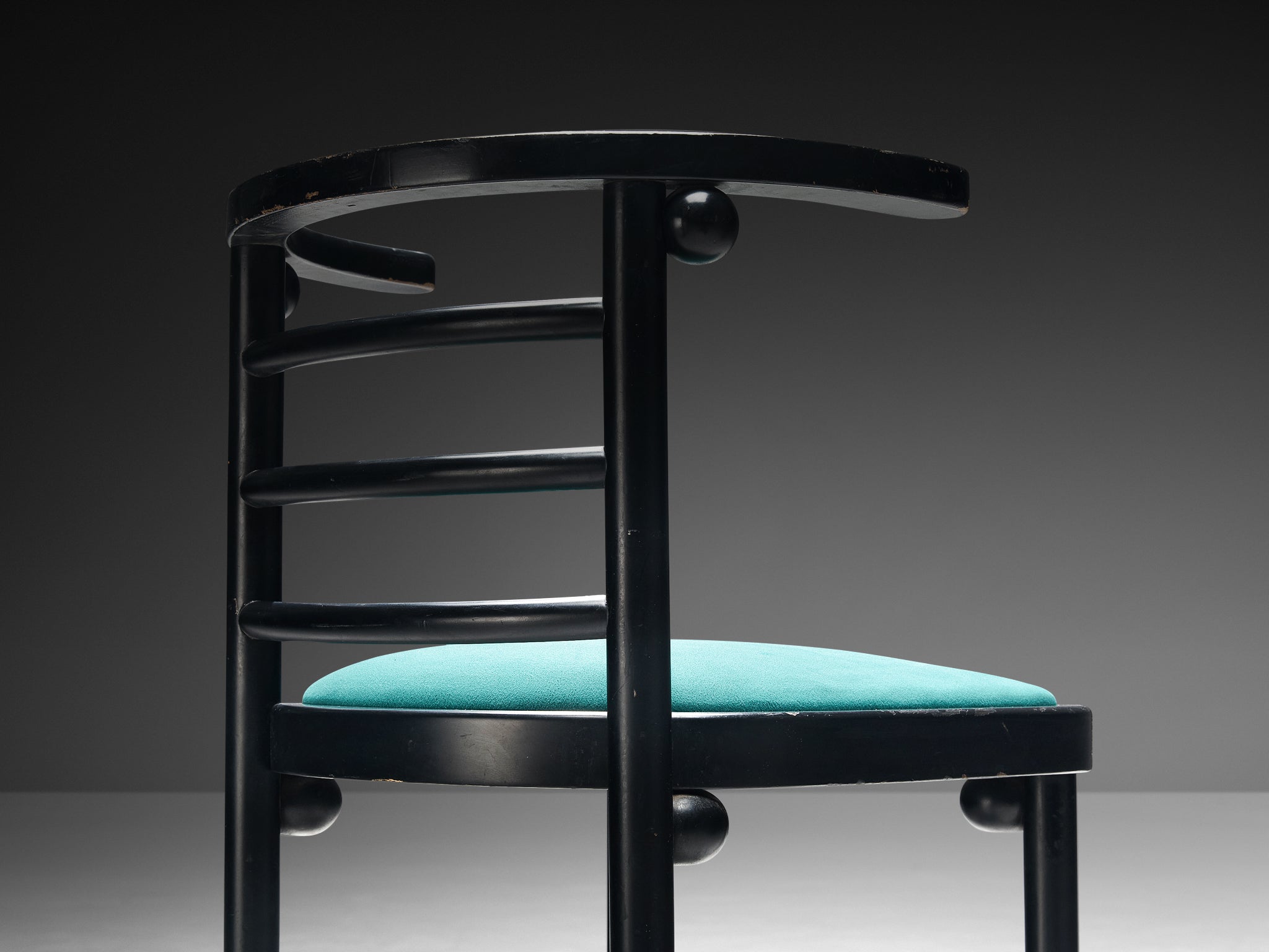 Set of Classic Dining Chairs in Vivid Green Upholstery Seating Morentz