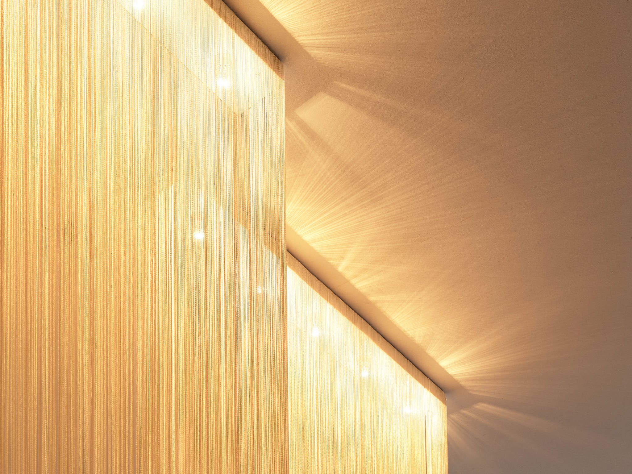 Mariyo Yagi for Sirrah 'Garbo' Chandeliers in Nylon lighting Morentz