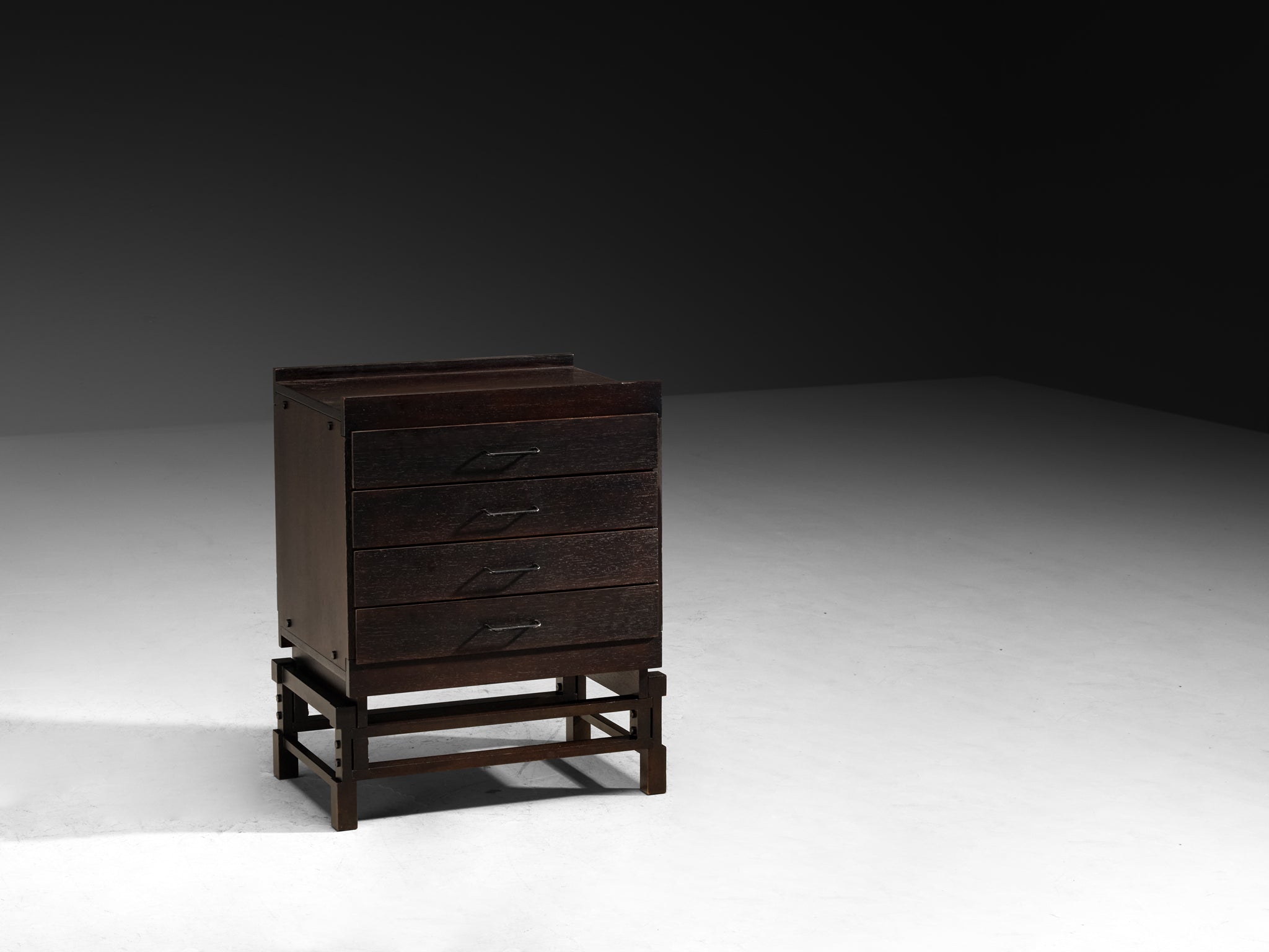 Leonardo Fiori for ISA Bergamo Chest of Drawers in Wenge