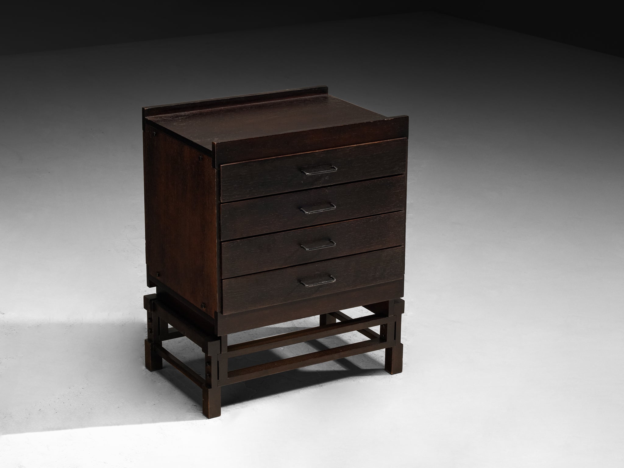 Leonardo Fiori for ISA Bergamo Chest of Drawers in Wenge