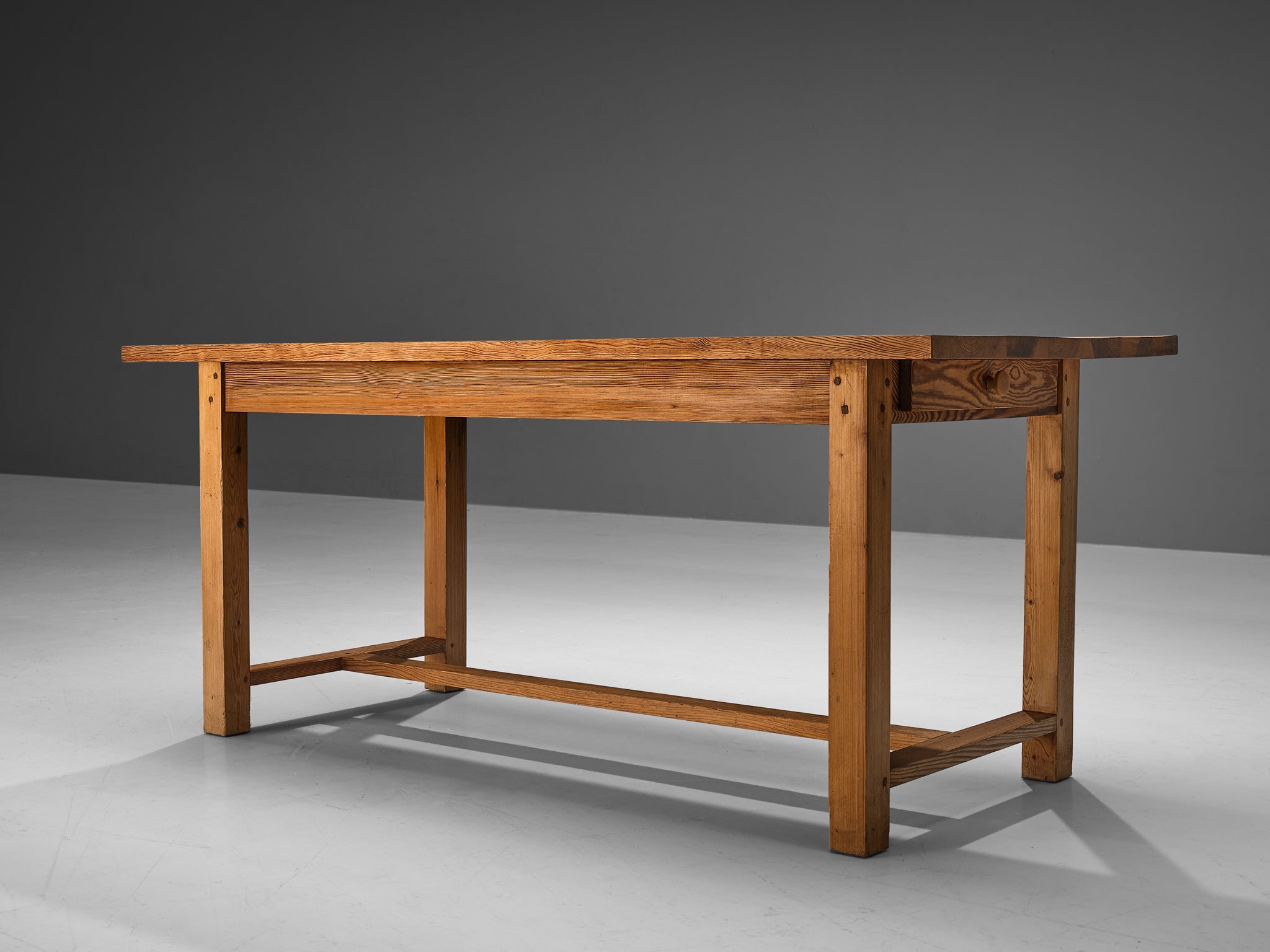 French Writing Desk in Solid Pine tables Morentz