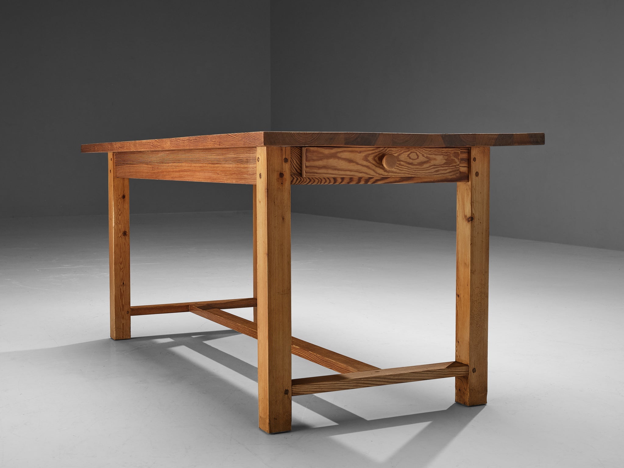 French Writing Desk in Solid Pine tables Morentz