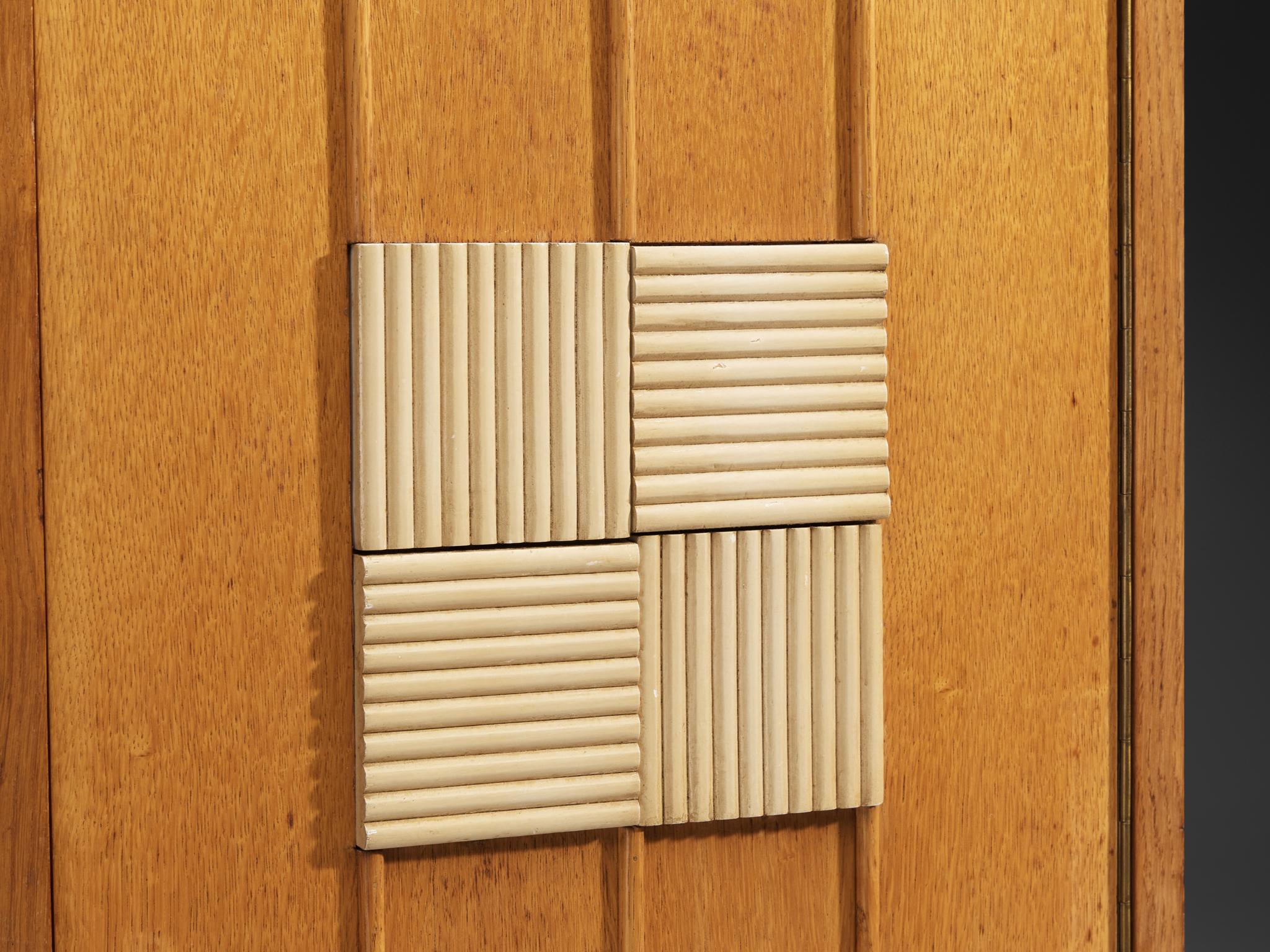 Belgian Cabinet in Solid Oak and Glass case pieces and storage cabinets Morentz