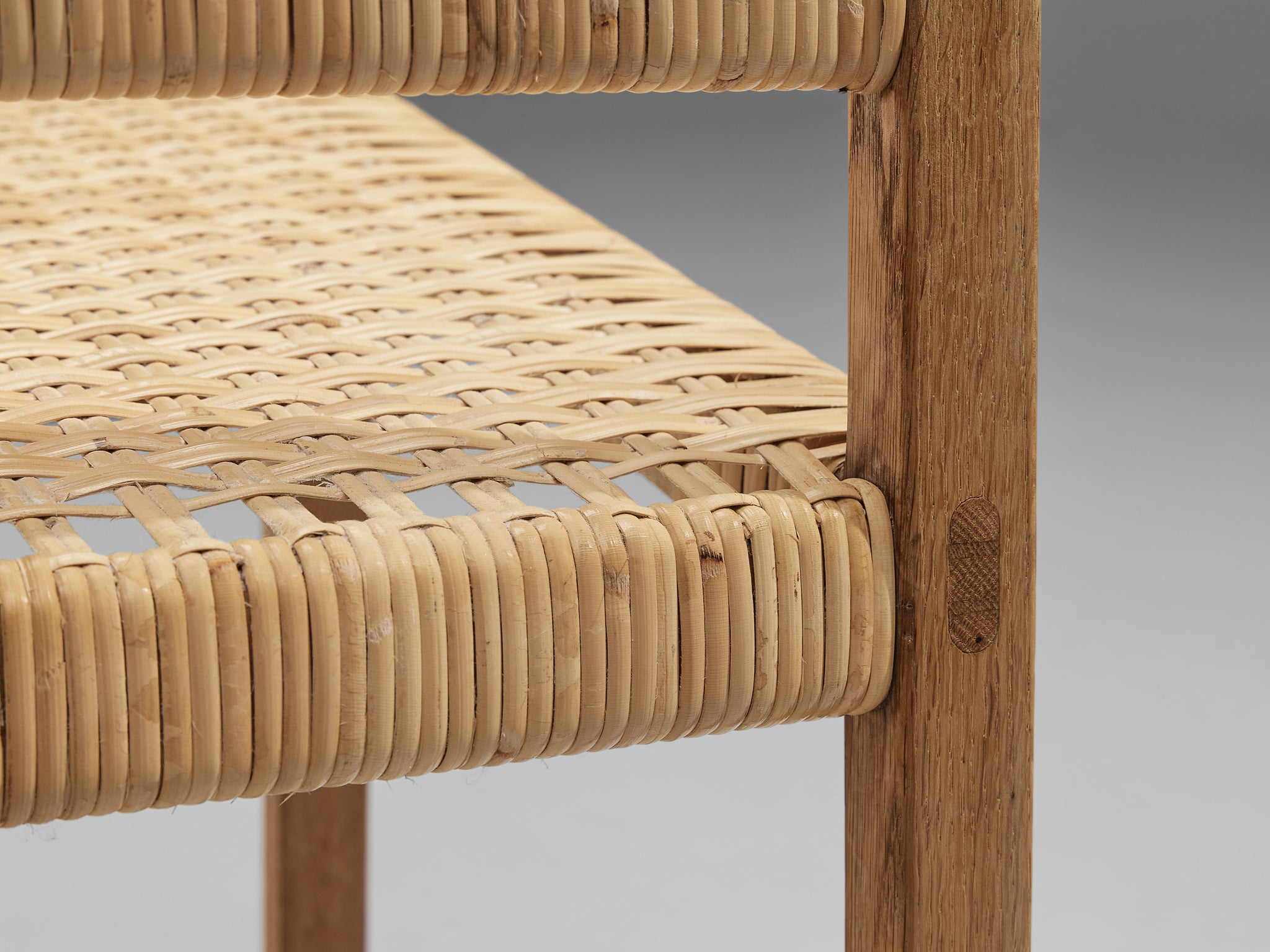 Børge Mogensen for Fredericia Dining Chairs ‘BM 61’ in Oak and Cane seating Morentz