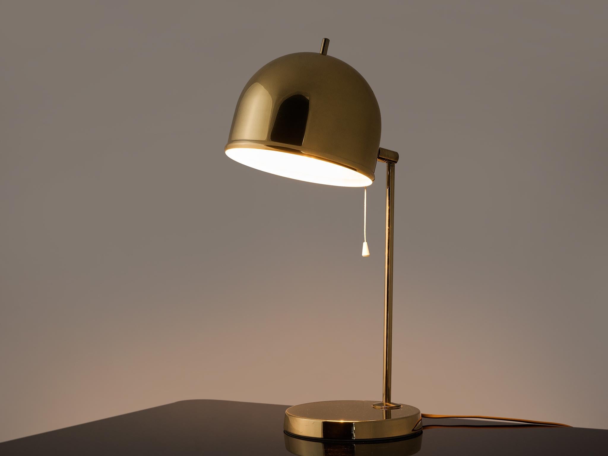 Swedish Table Lamp in Brass by Bergboms lighting Morentz