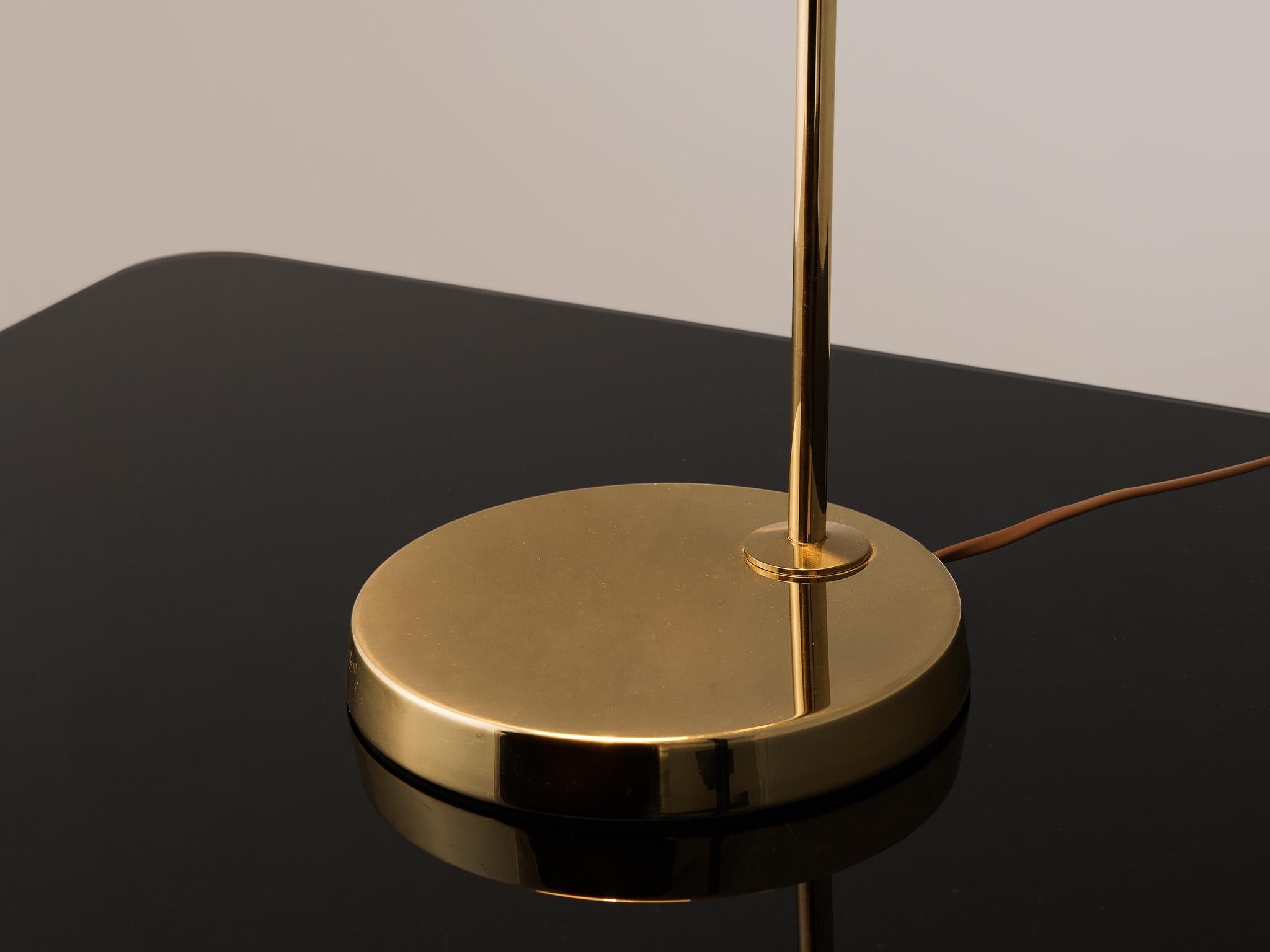 Swedish Table Lamp in Brass by Bergboms lighting Morentz