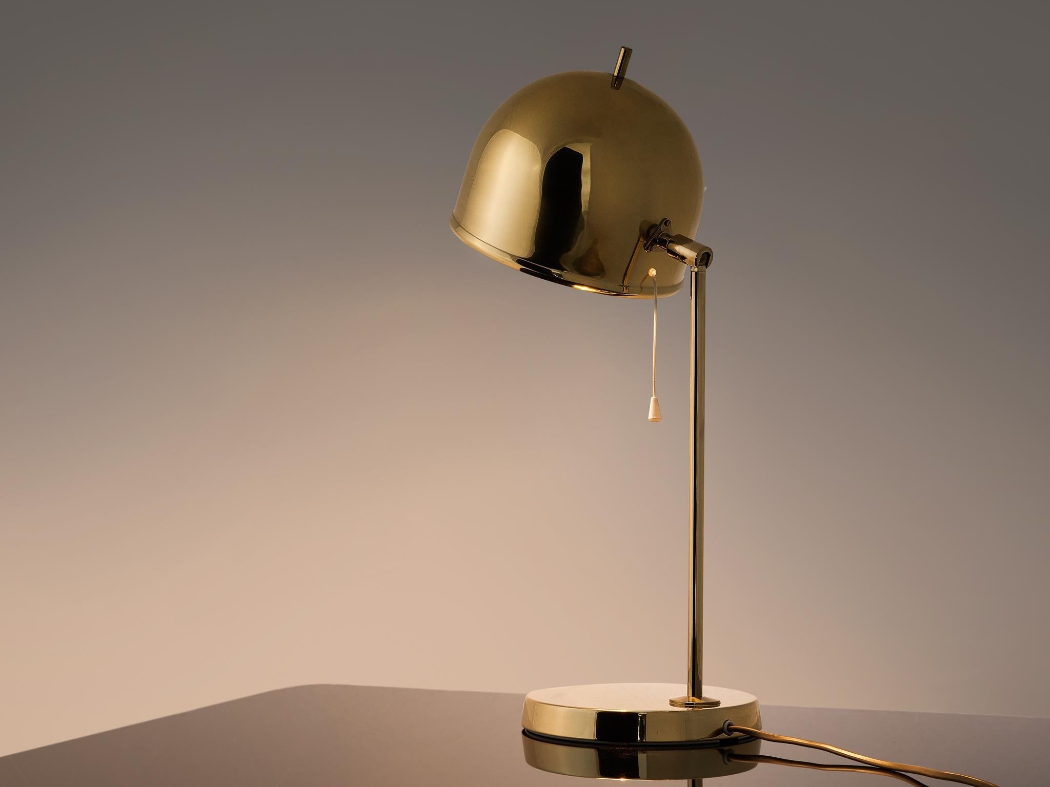 Swedish Table Lamp in Brass by Bergboms lighting Morentz