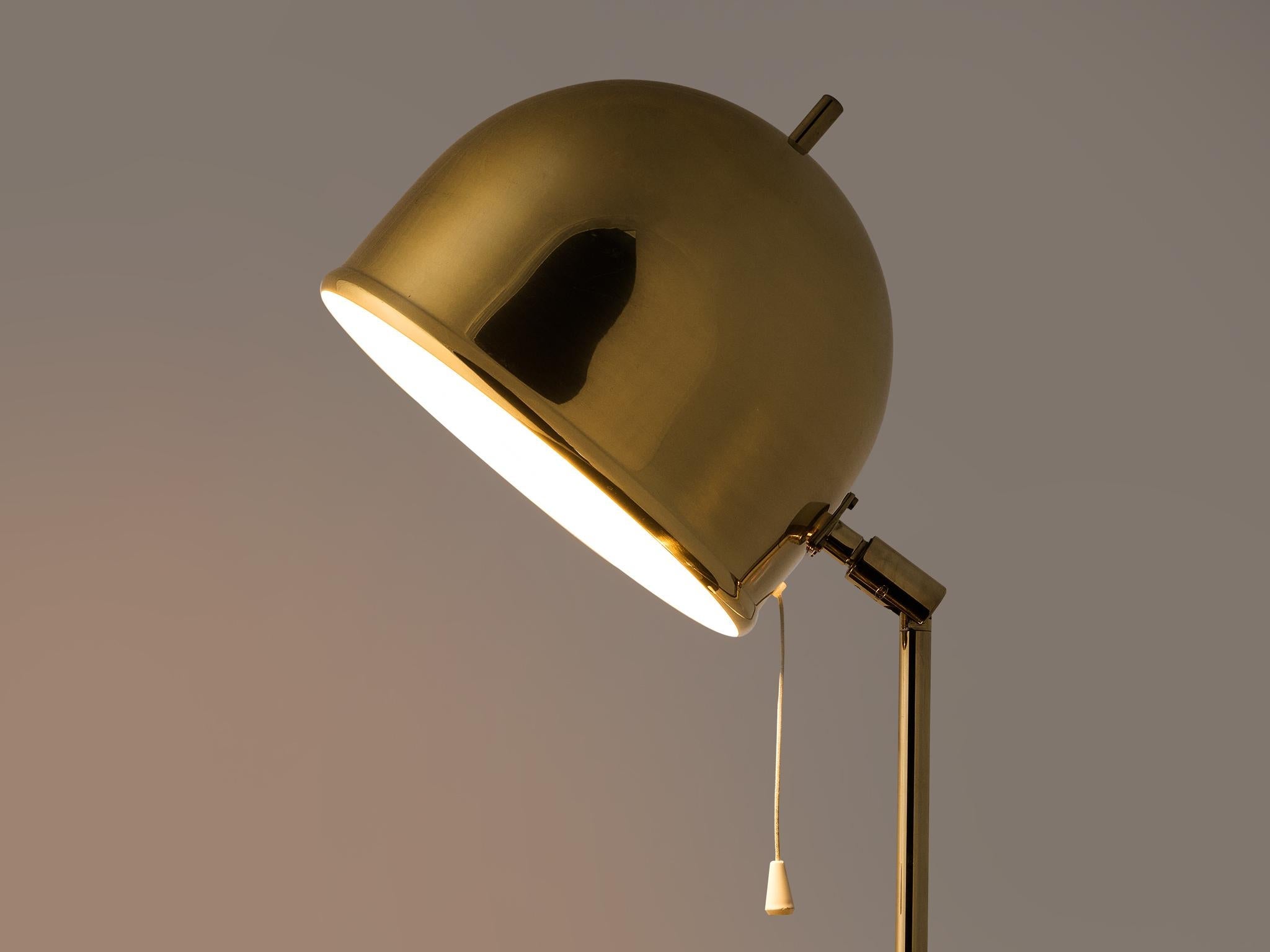 Swedish Table Lamp in Brass by Bergboms lighting Morentz