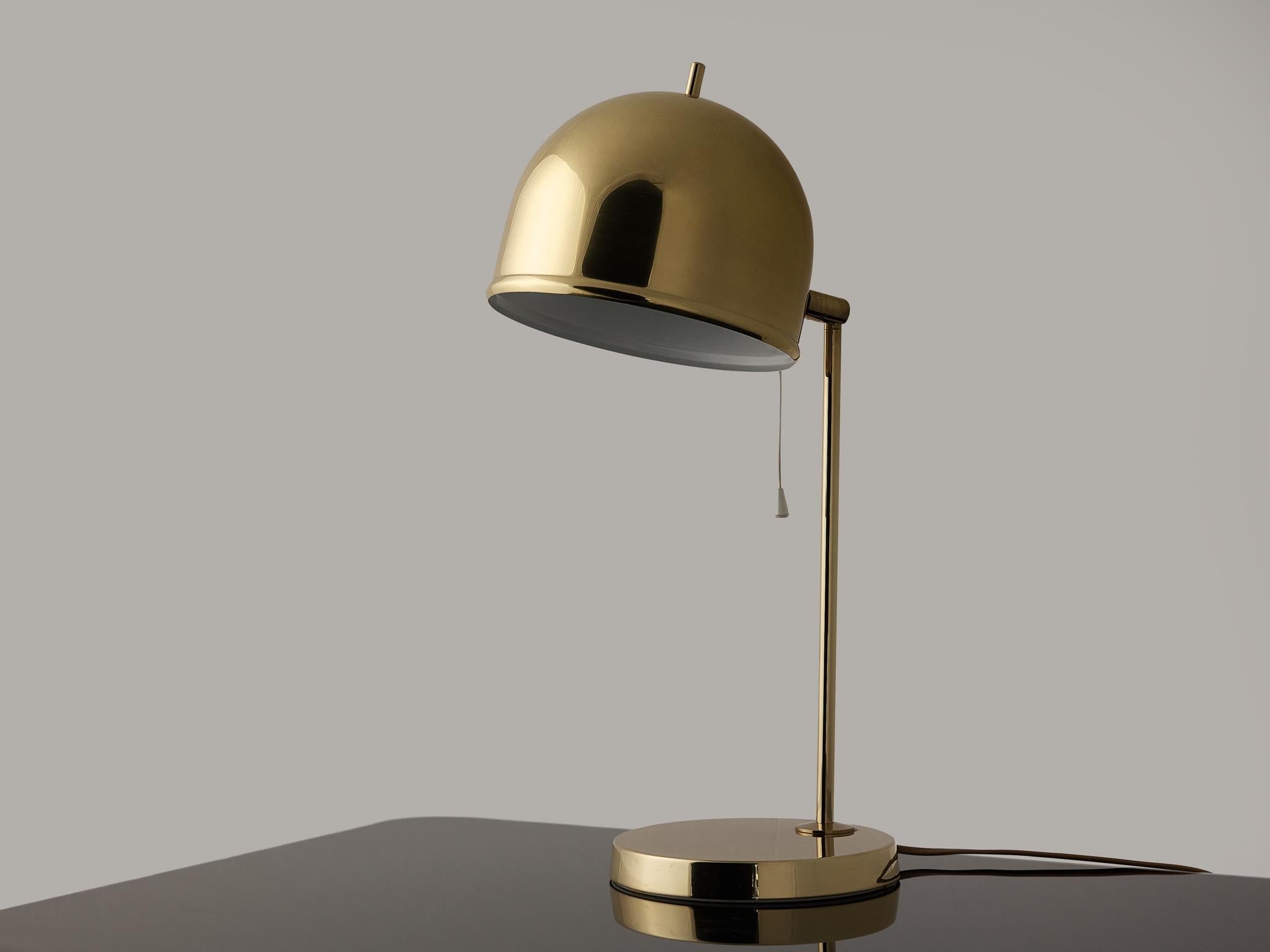 Swedish Table Lamp in Brass by Bergboms lighting Morentz