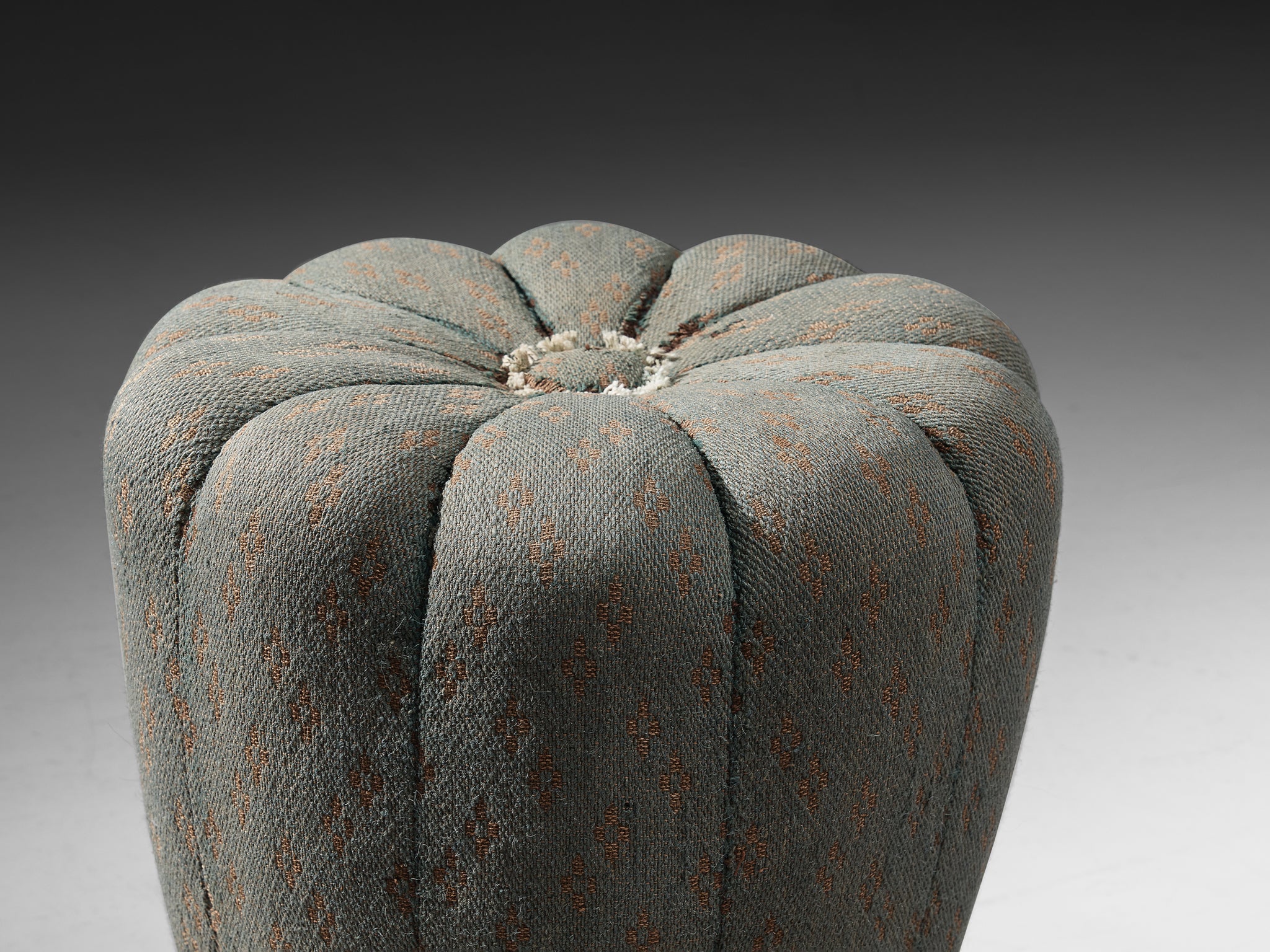 1930s Jindrich Halabala Footstool in Decorative Upholstery Seating Morentz