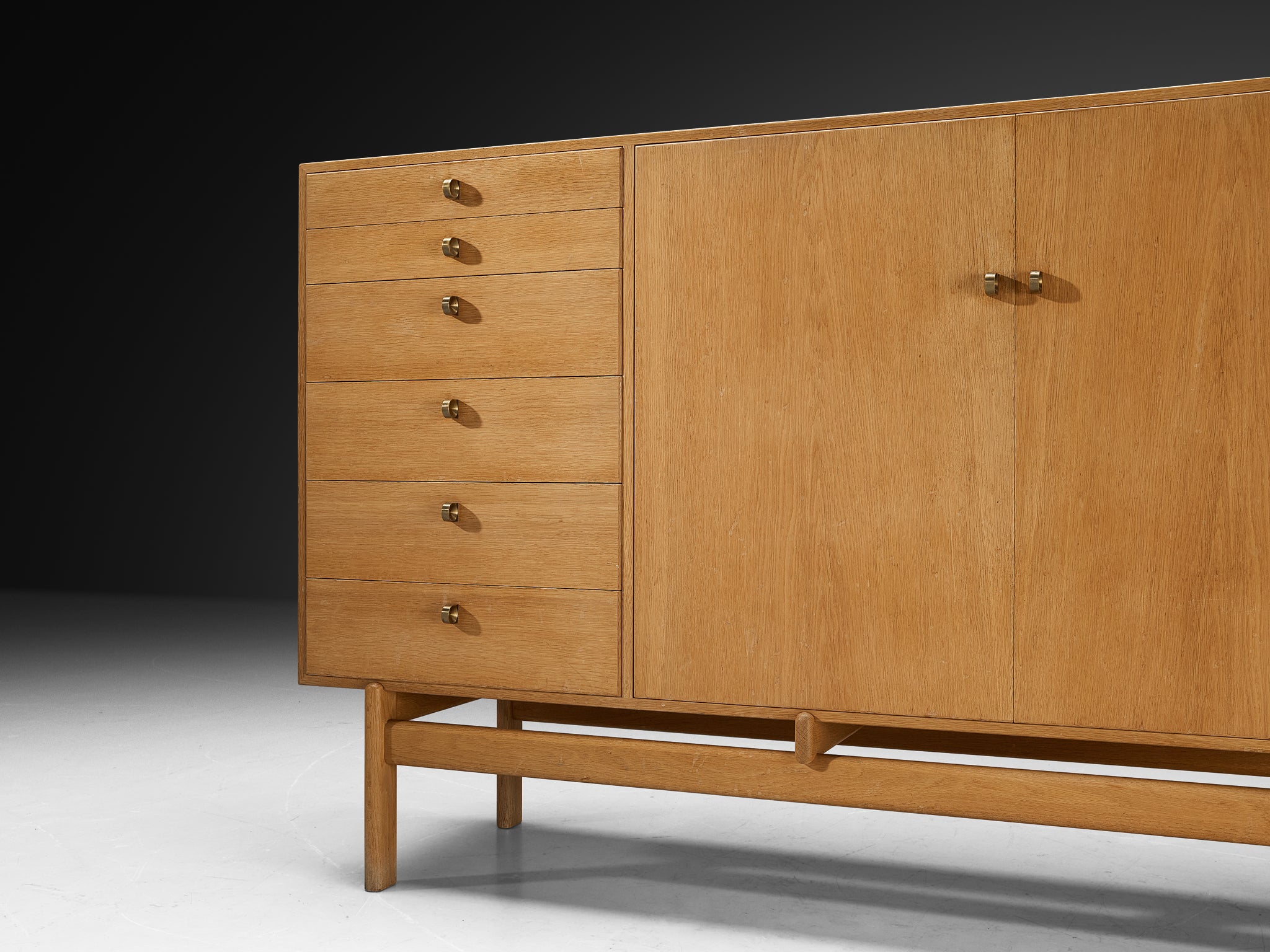 Tove and Edvard Kindt-Larsen Cabinet with Original Orange Interior Case pieces and storage cabinets Morentz