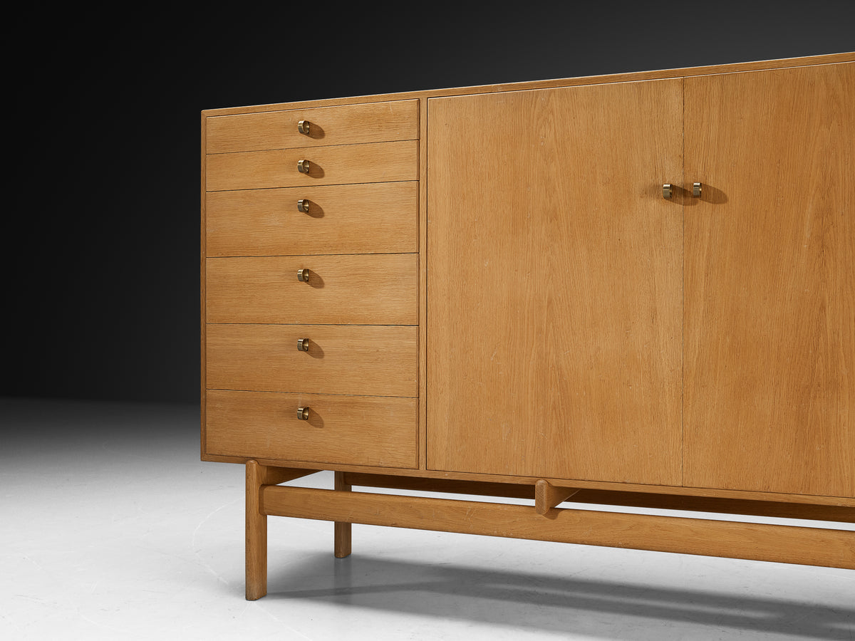 Tove and Edvard Kindt-Larsen Cabinet with Original Orange Interior Case pieces and storage cabinets Morentz