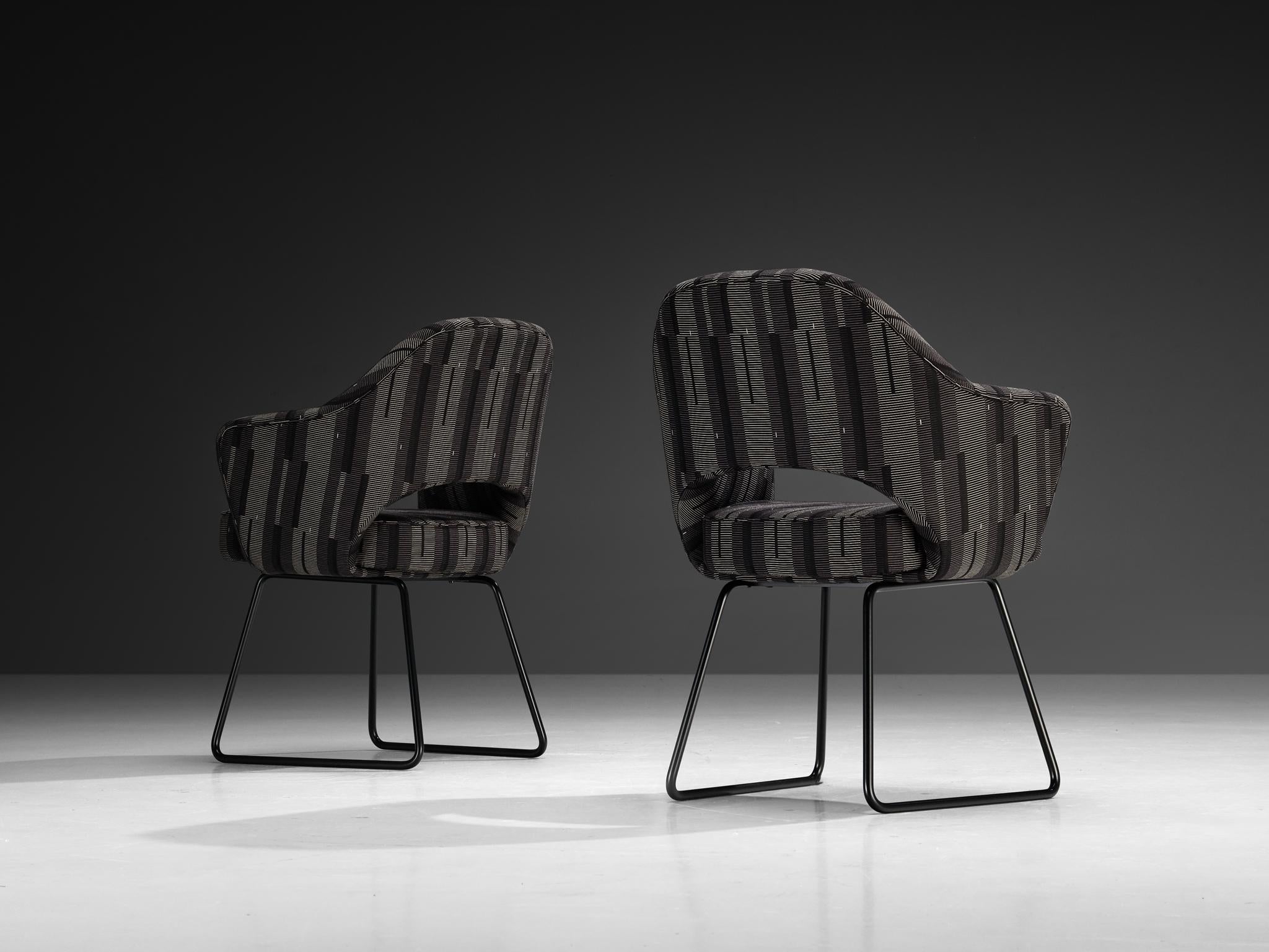 Eero Saarinen for Knoll Pair of ‘Conference’ Armchairs of UNESCO Paris seating Morentz