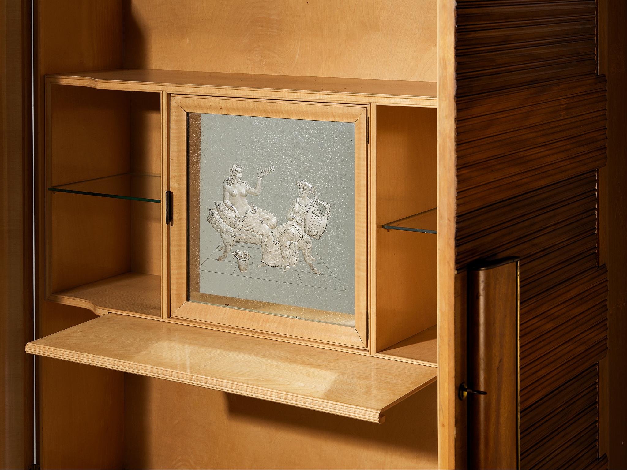 Mid-Century Modern 1950s Italian Cabinet in Mahogany case pieces and storage cabinets Morentz